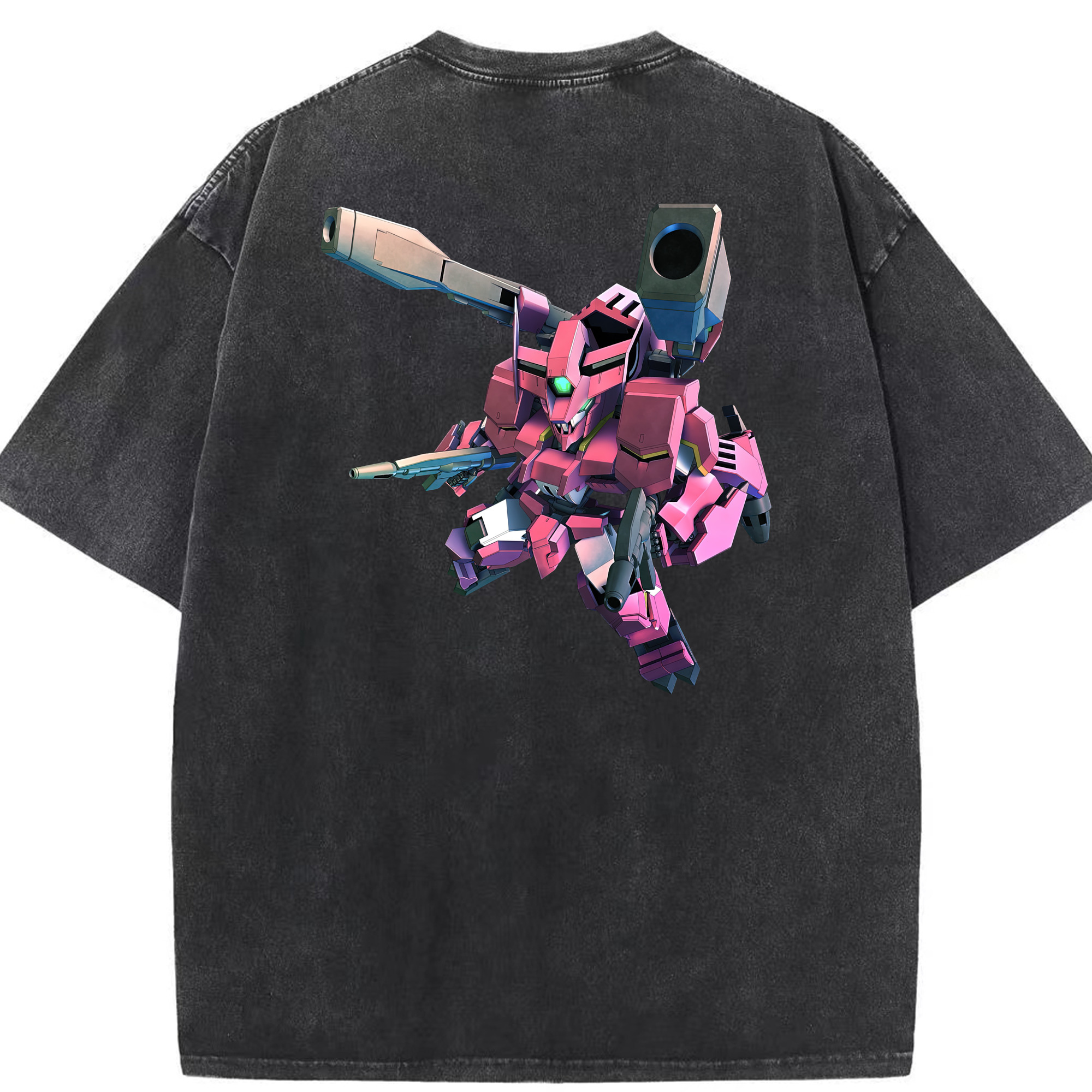 （画像用） 機動戦士ガンダム Mobile Suit Gundam 綿100% ヴィンテージ風 半袖Tシャツ（背面プリント）