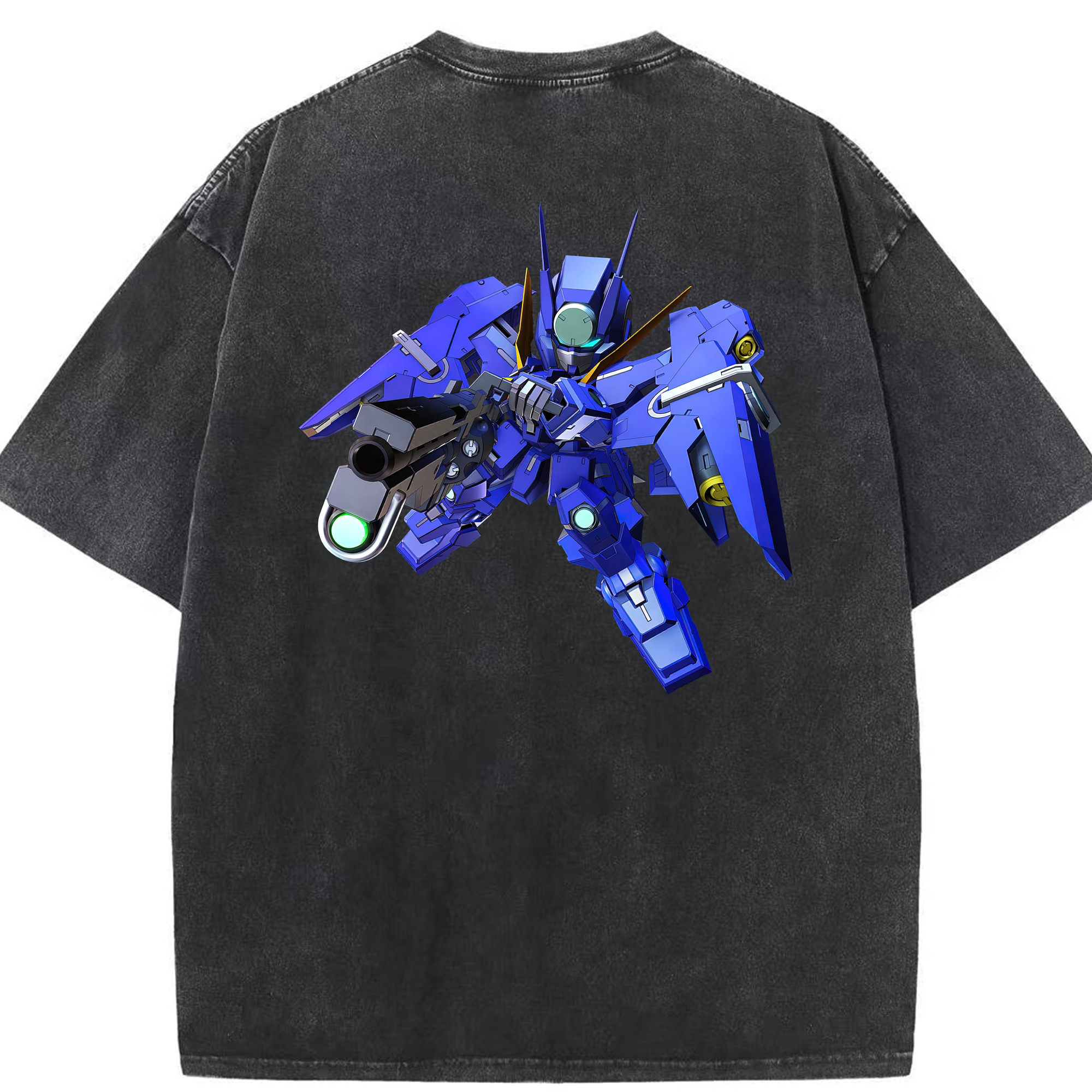 （画像用） 機動戦士ガンダム Mobile Suit Gundam 綿100% ヴィンテージ風 半袖Tシャツ（背面プリント）