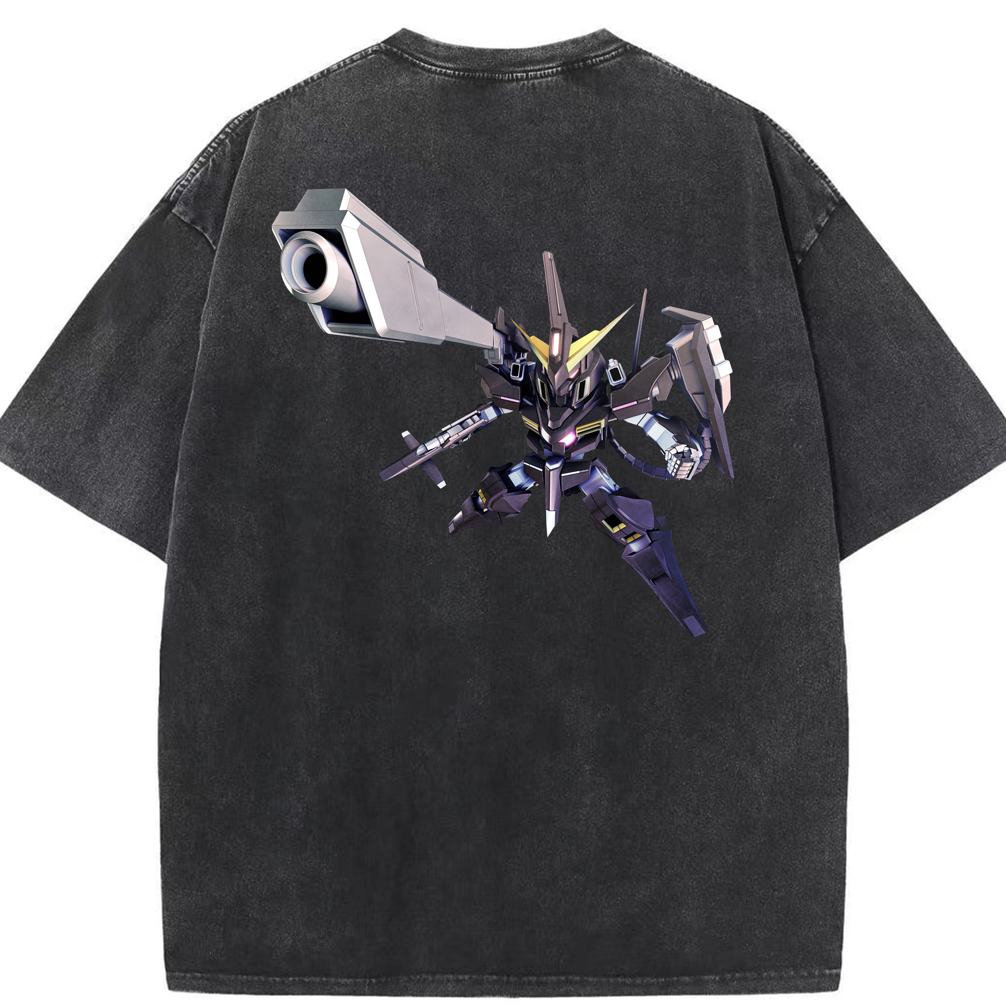 （画像用） 機動戦士ガンダム Mobile Suit Gundam 綿100% ヴィンテージ風 半袖Tシャツ（背面プリント）