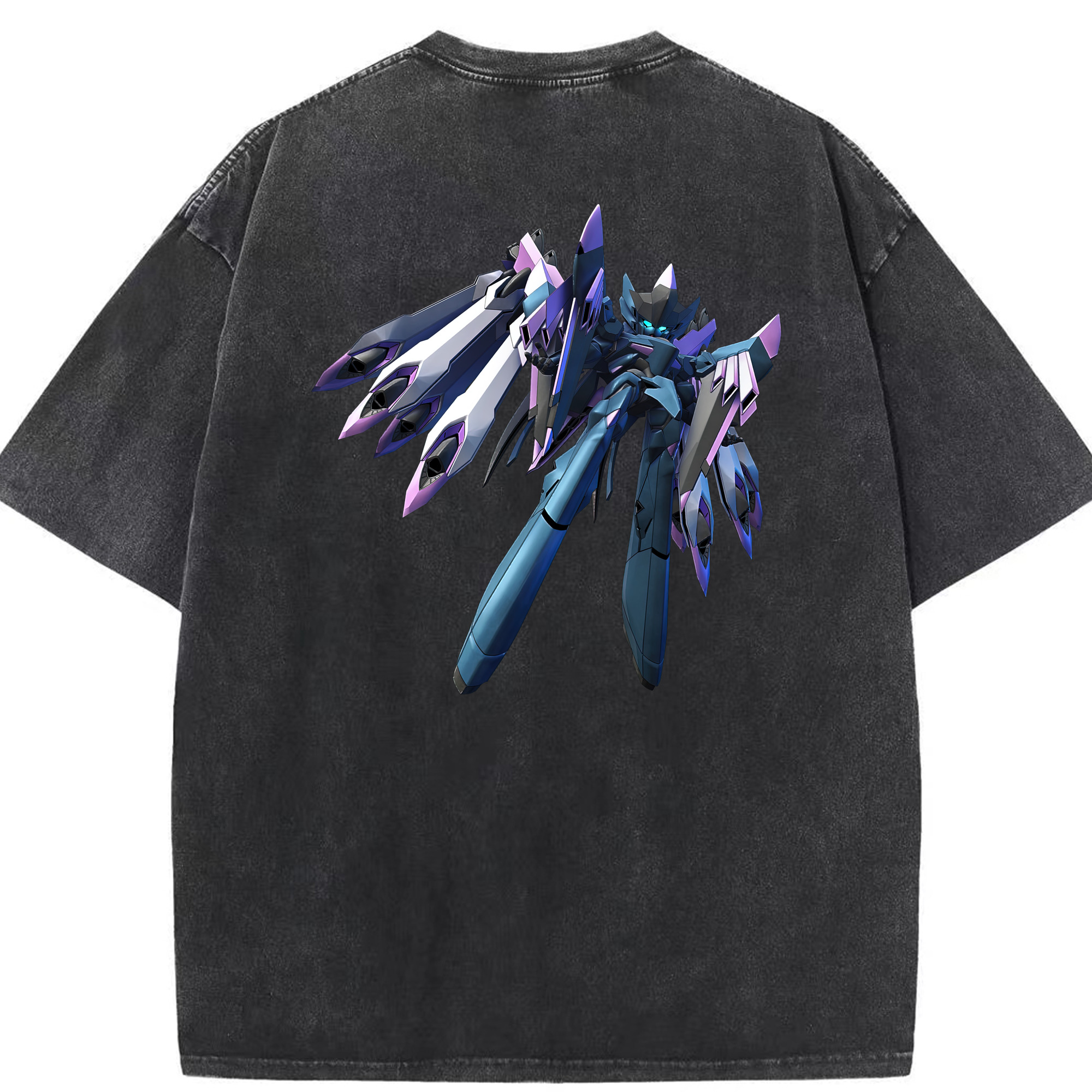 （画像用） 機動戦士ガンダム Mobile Suit Gundam 綿100% ヴィンテージ風 半袖Tシャツ（背面プリント）