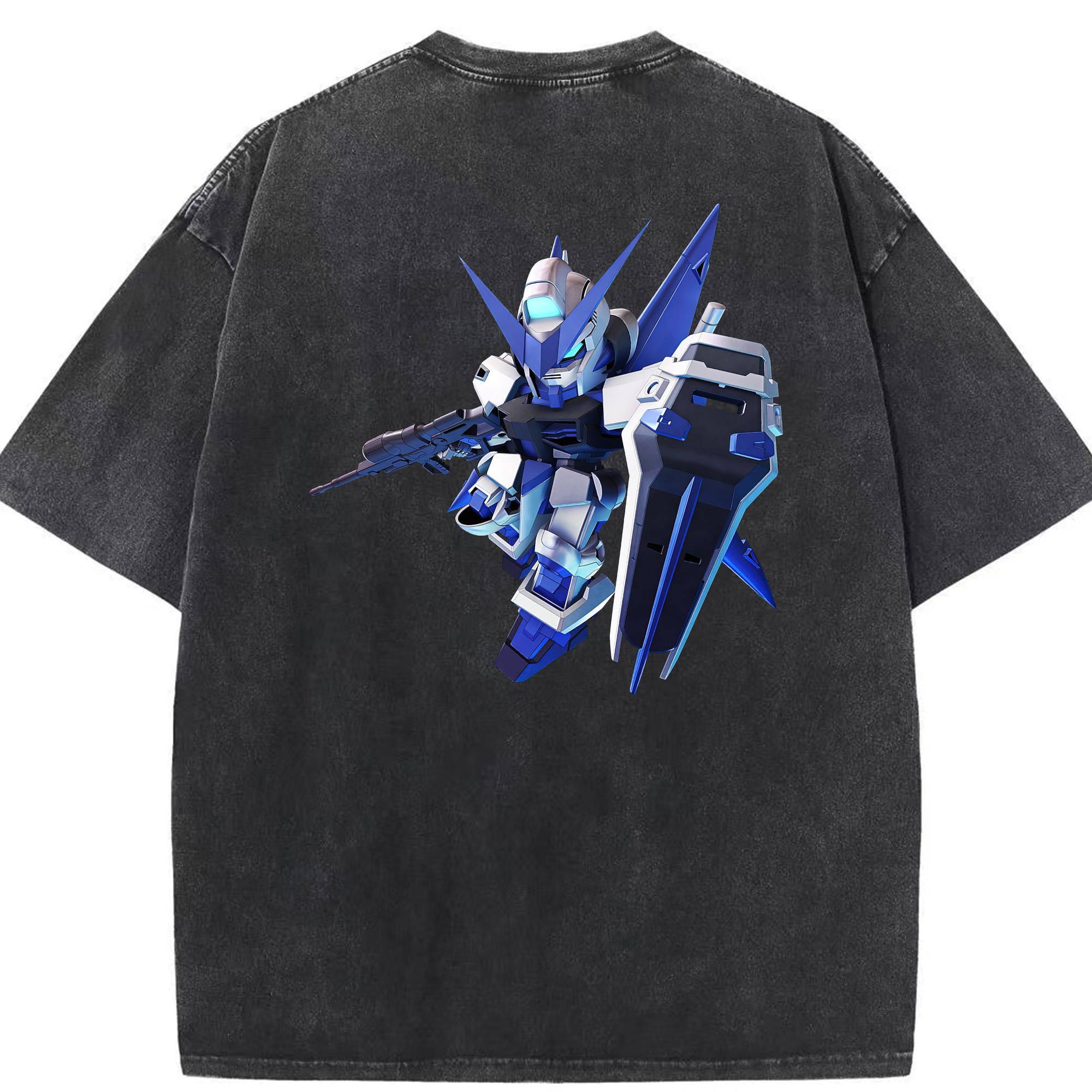 （画像用） 機動戦士ガンダム Mobile Suit Gundam 綿100% ヴィンテージ風 半袖Tシャツ（背面プリント）