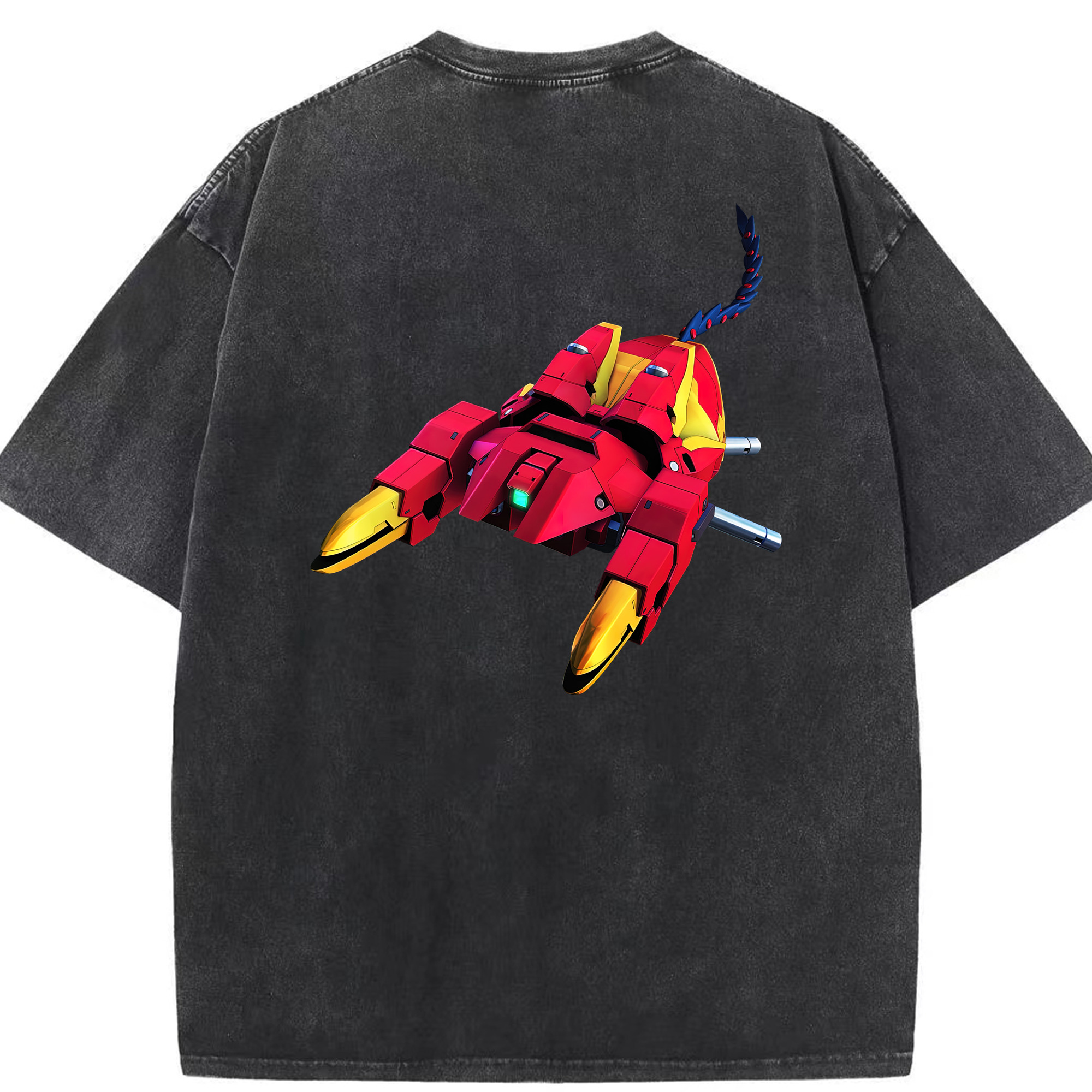 （画像用） 機動戦士ガンダム Mobile Suit Gundam 綿100% ヴィンテージ風 半袖Tシャツ（背面プリント）
