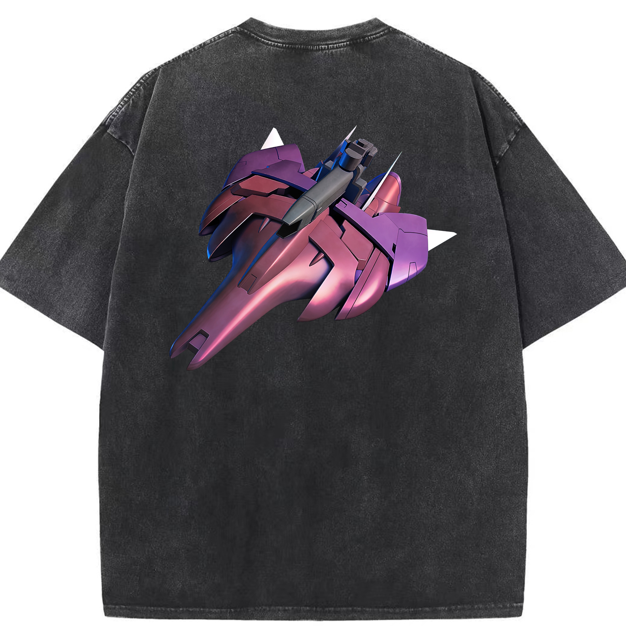 （画像用） 機動戦士ガンダム Mobile Suit Gundam 綿100% ヴィンテージ風 半袖Tシャツ（背面プリント）