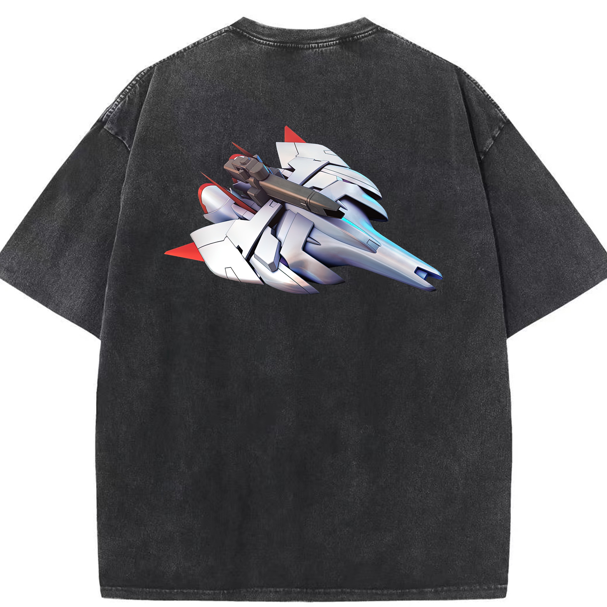 （画像用） 機動戦士ガンダム Mobile Suit Gundam 綿100% ヴィンテージ風 半袖Tシャツ（背面プリント）