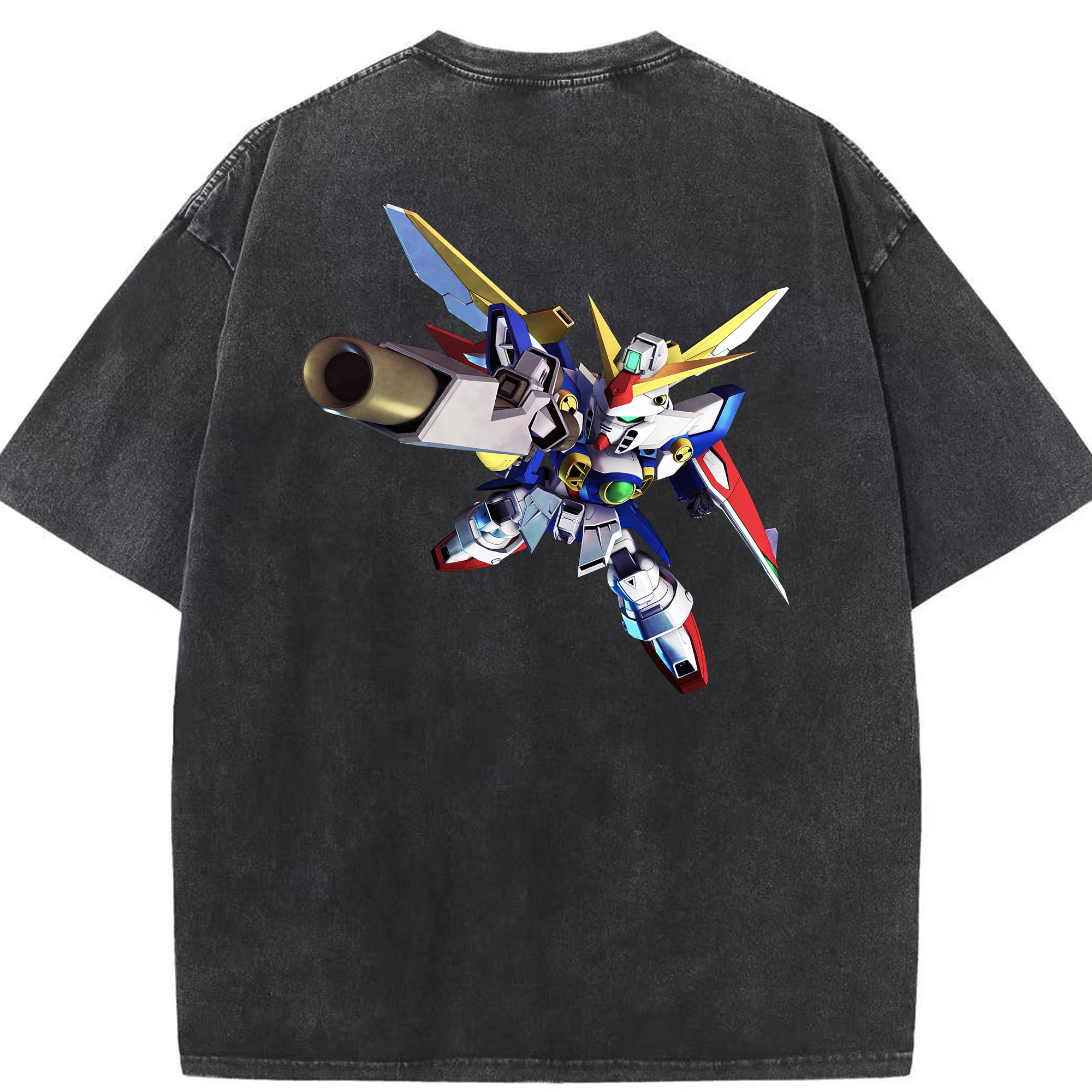（画像用） 機動戦士ガンダム Mobile Suit Gundam 綿100% ヴィンテージ風 半袖Tシャツ（背面プリント）