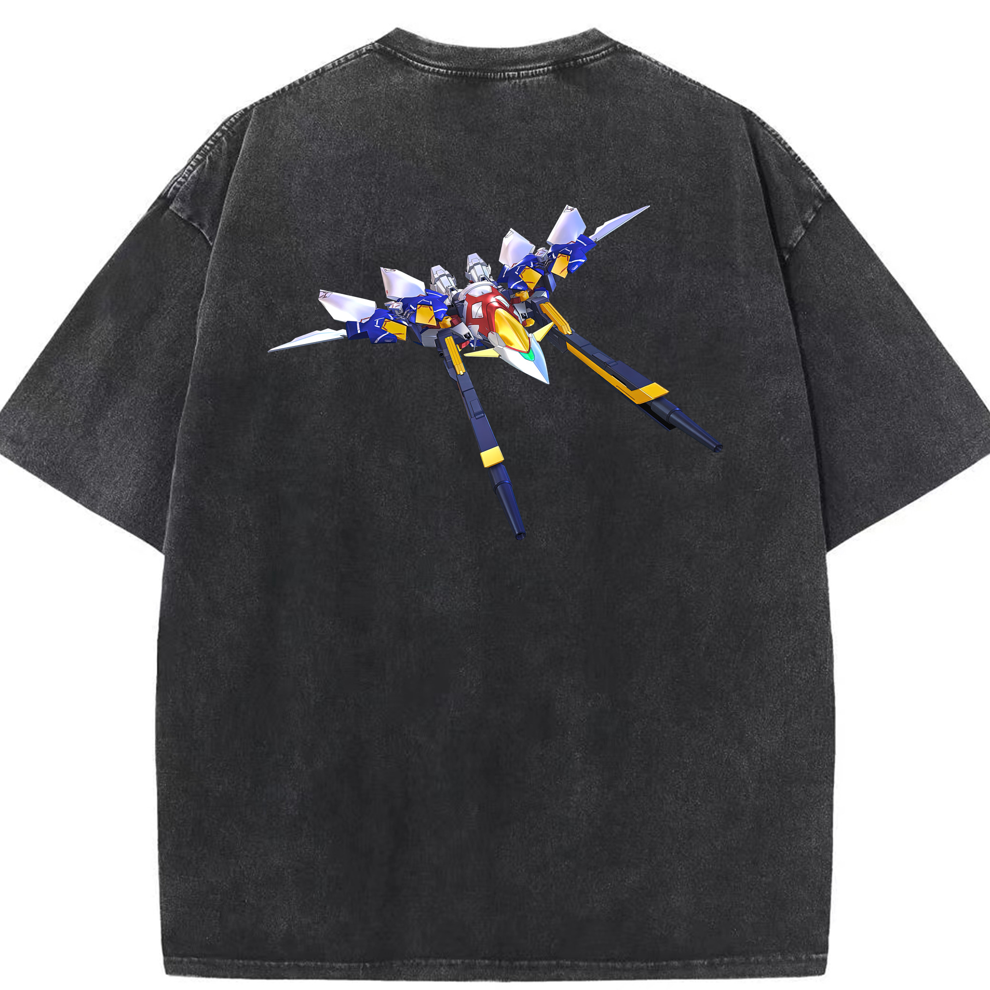 （画像用） 機動戦士ガンダム Mobile Suit Gundam 綿100% ヴィンテージ風 半袖Tシャツ（背面プリント）