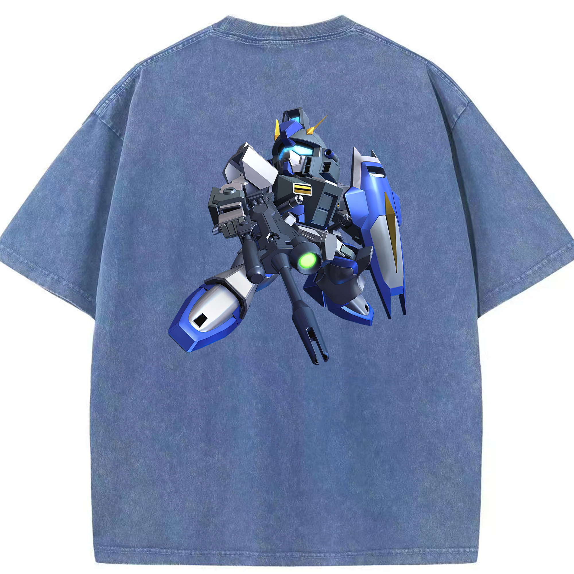 （画像用） 機動戦士ガンダム Mobile Suit Gundam 綿100% ヴィンテージ風 半袖Tシャツ（背面プリント）