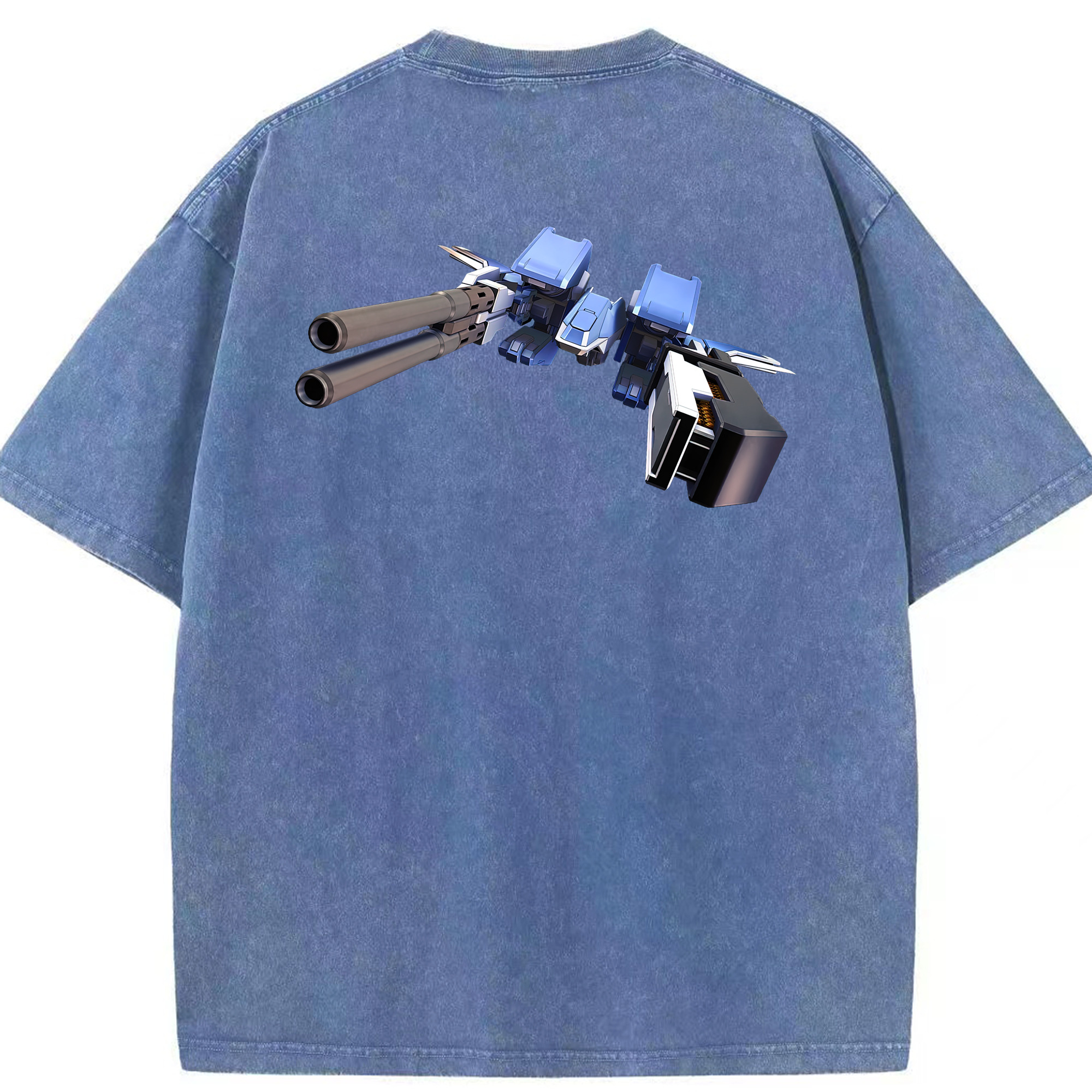 （画像用） 機動戦士ガンダム Mobile Suit Gundam 綿100% ヴィンテージ風 半袖Tシャツ（背面プリント）