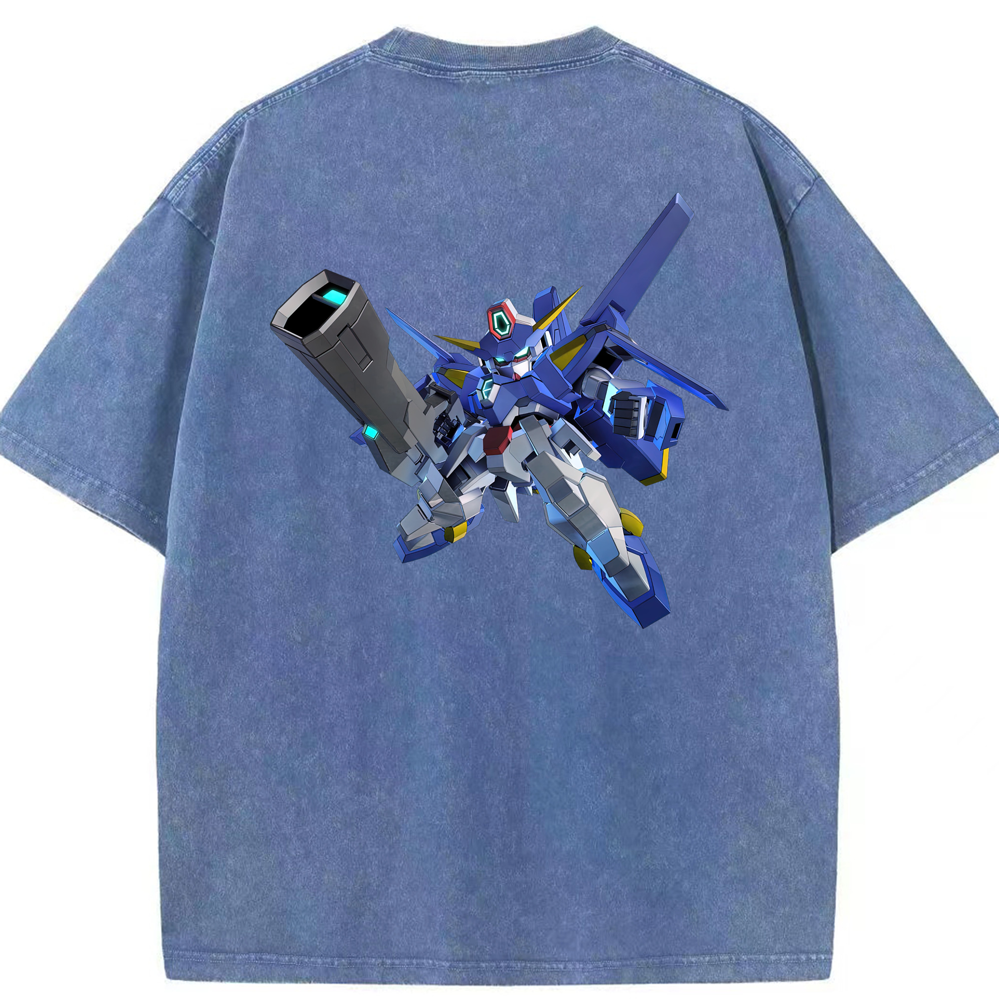 （画像用） 機動戦士ガンダム Mobile Suit Gundam 綿100% ヴィンテージ風 半袖Tシャツ（背面プリント）