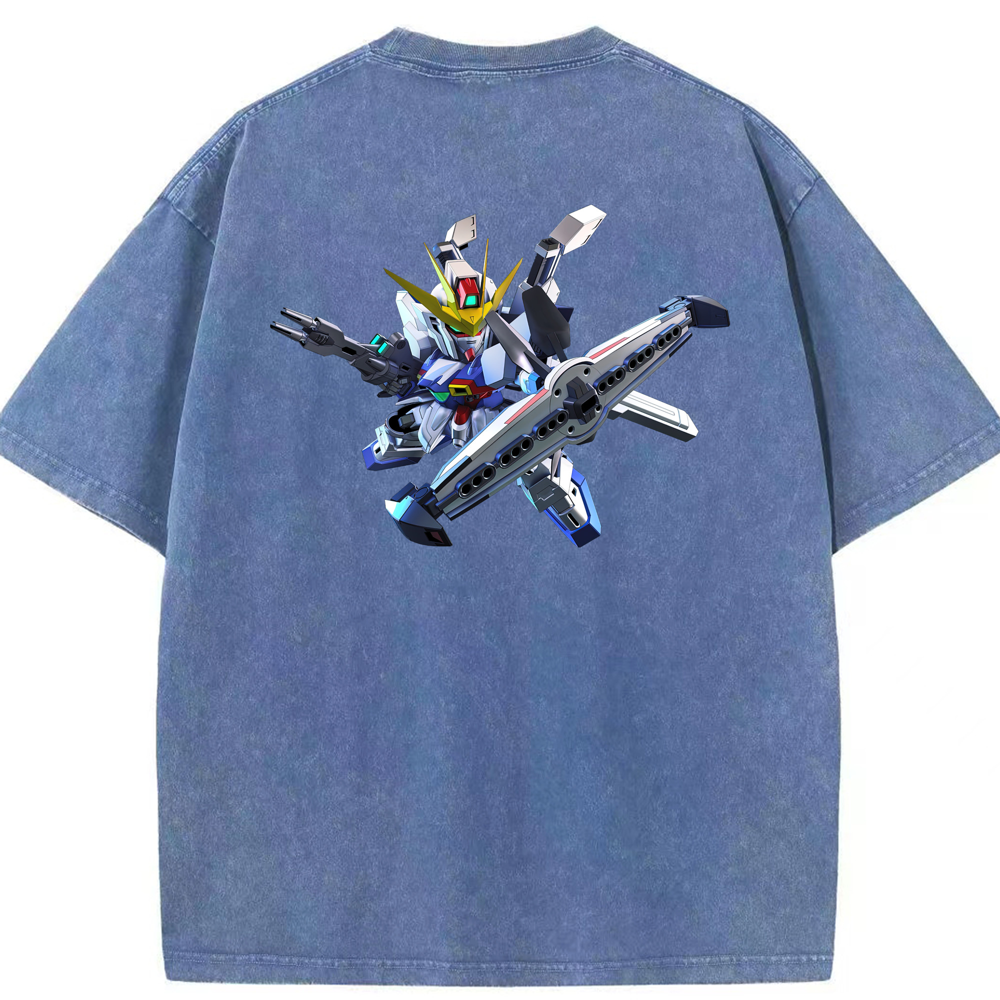 （画像用） 機動戦士ガンダム Mobile Suit Gundam 綿100% ヴィンテージ風 半袖Tシャツ（背面プリント）