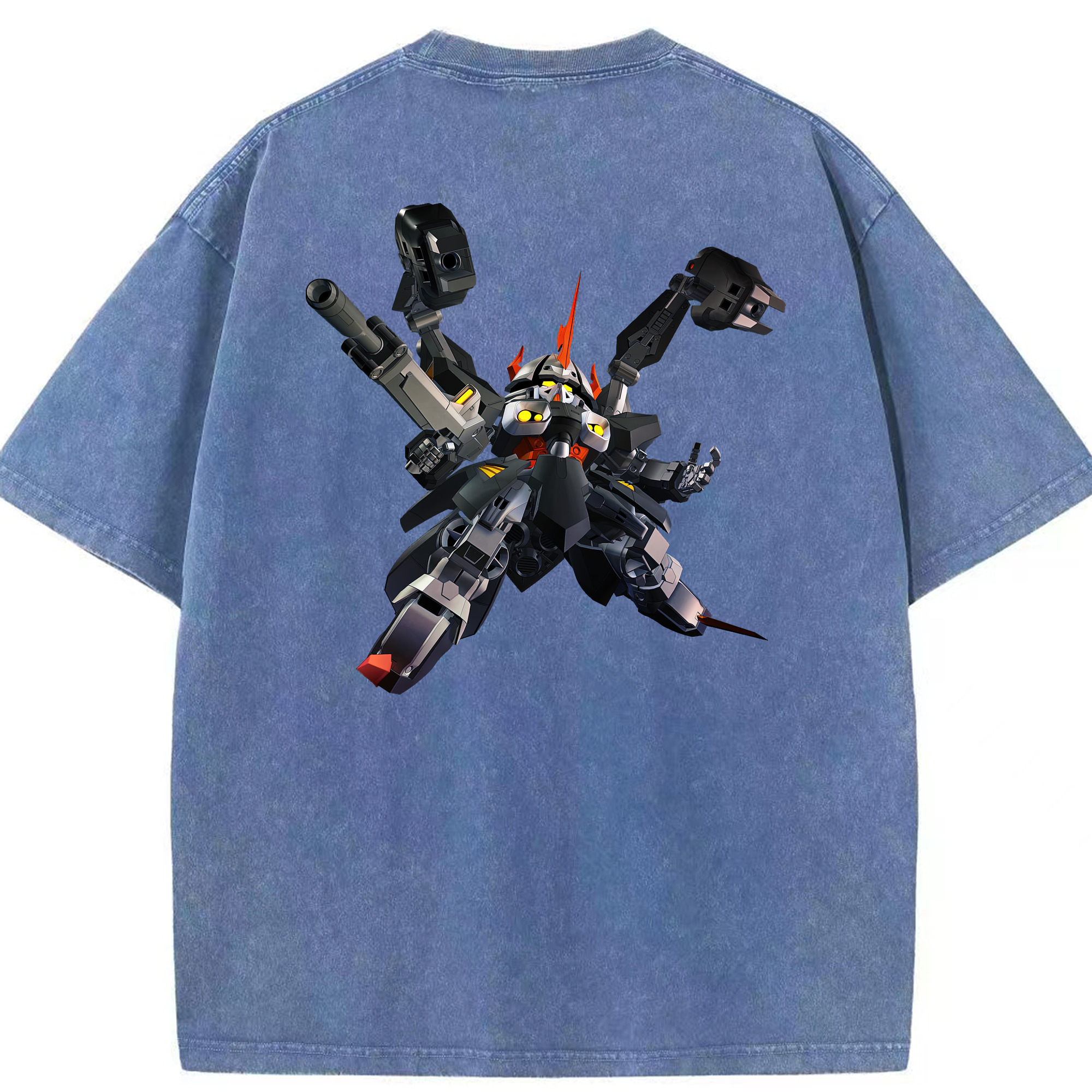 （画像用） 機動戦士ガンダム Mobile Suit Gundam 綿100% ヴィンテージ風 半袖Tシャツ（背面プリント）