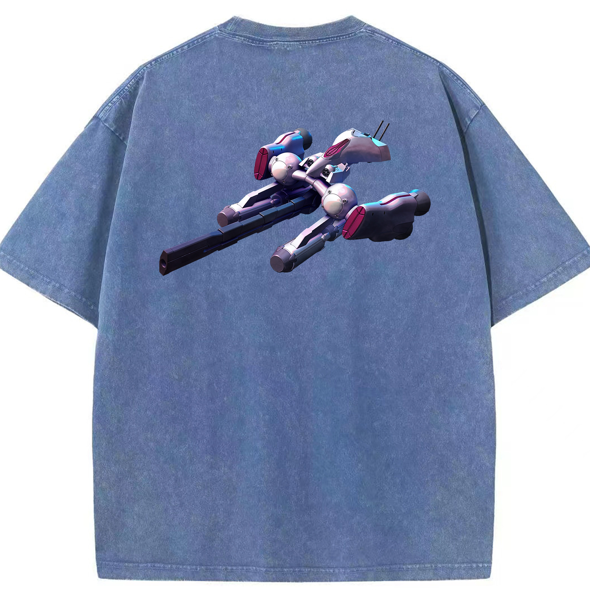 （画像用） 機動戦士ガンダム Mobile Suit Gundam 綿100% ヴィンテージ風 半袖Tシャツ（背面プリント）