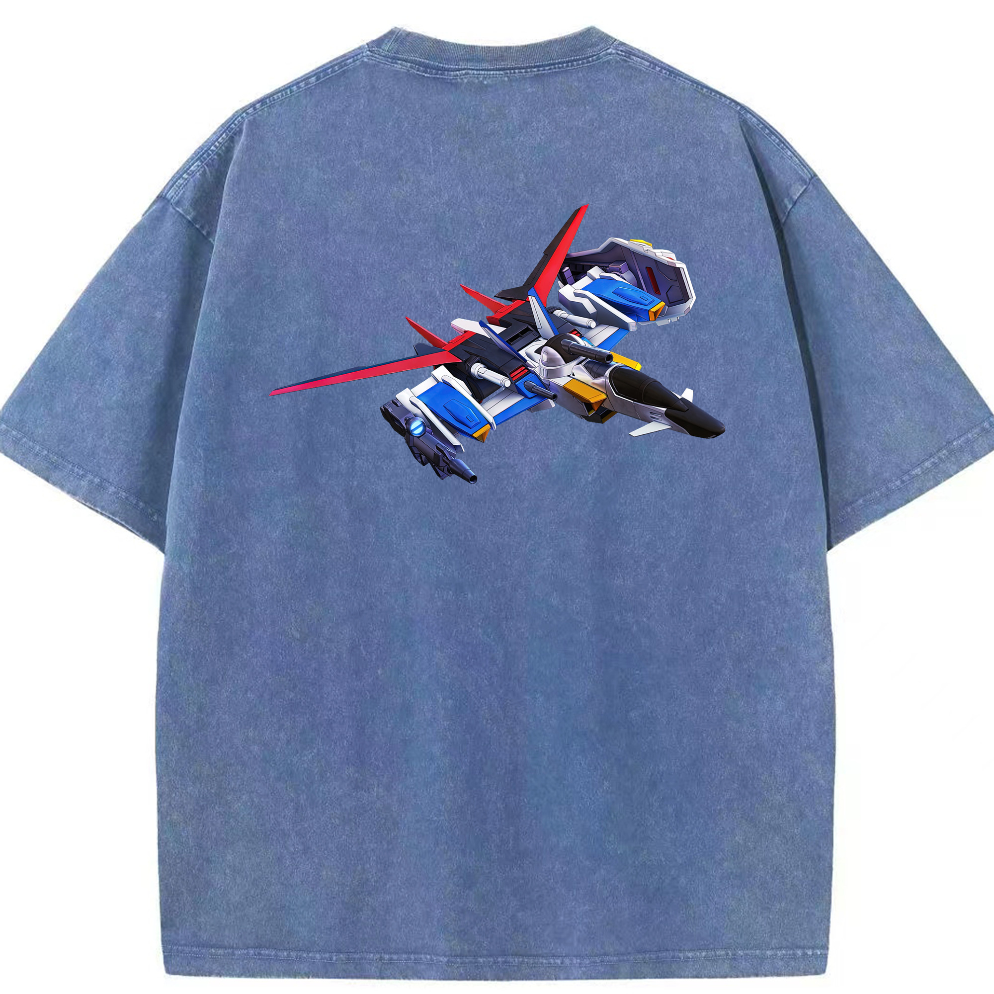 （画像用） 機動戦士ガンダム Mobile Suit Gundam 綿100% ヴィンテージ風 半袖Tシャツ（背面プリント）