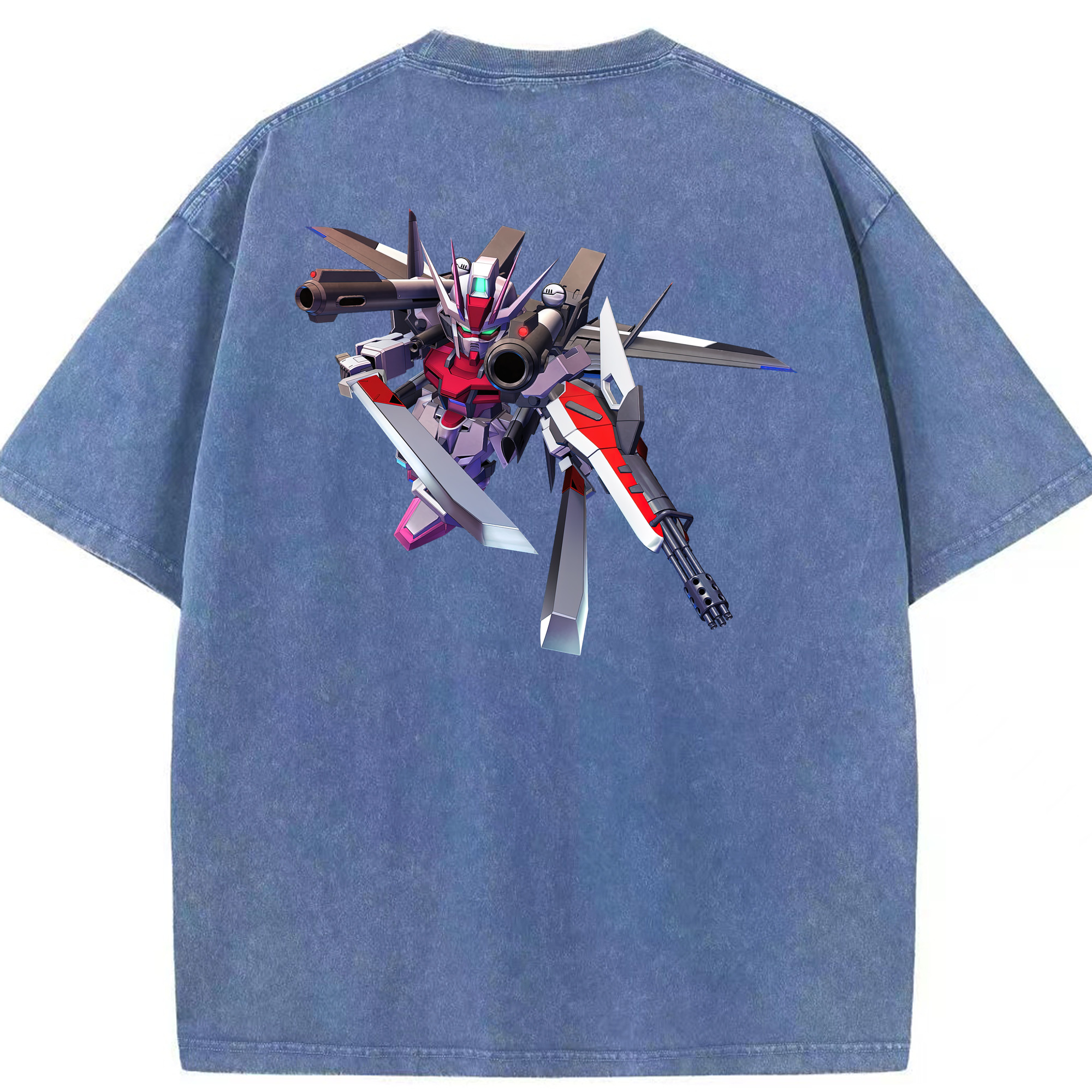 （画像用） 機動戦士ガンダム Mobile Suit Gundam 綿100% ヴィンテージ風 半袖Tシャツ（背面プリント）