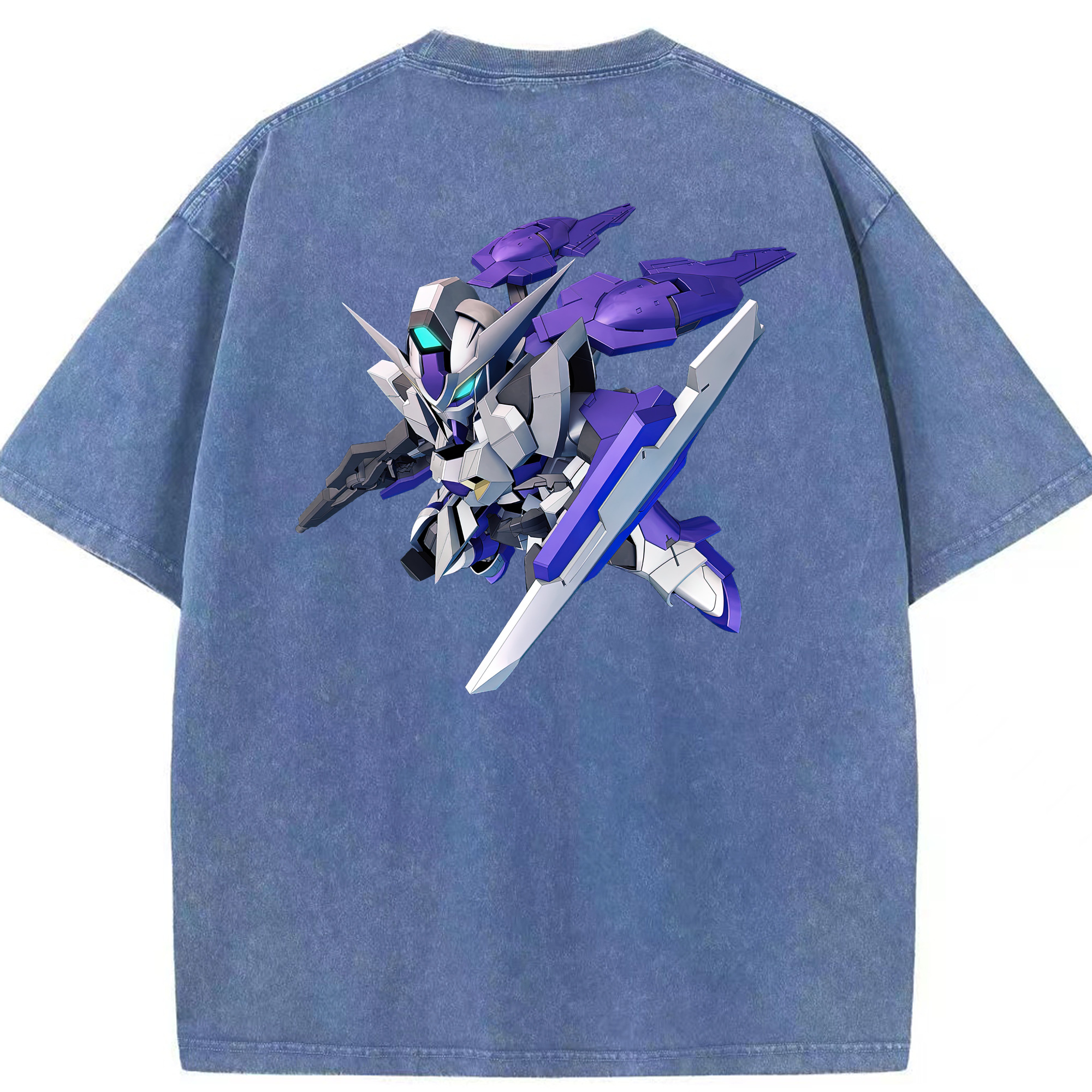 （画像用） 機動戦士ガンダム Mobile Suit Gundam 綿100% ヴィンテージ風 半袖Tシャツ（背面プリント）