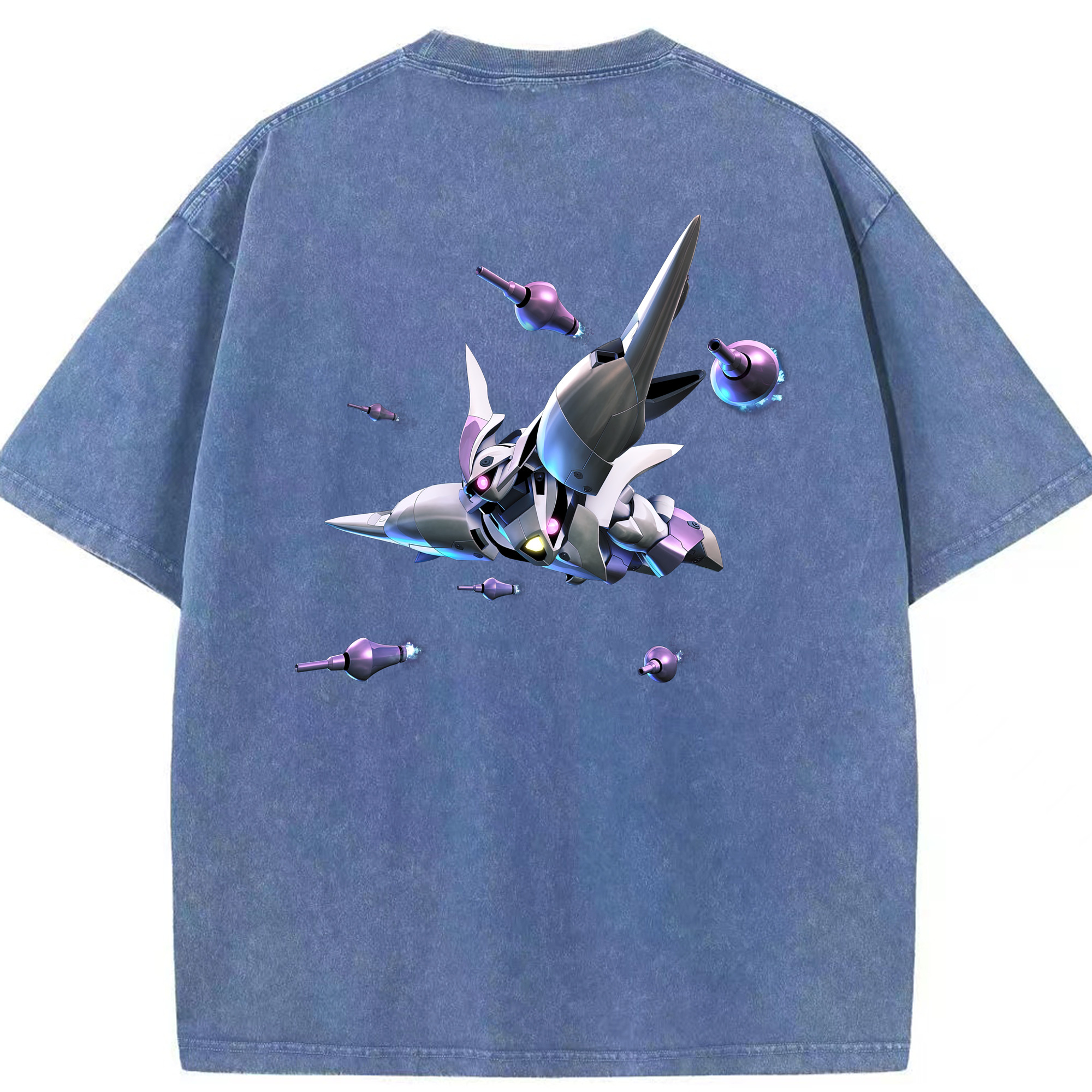 （画像用） 機動戦士ガンダム Mobile Suit Gundam 綿100% ヴィンテージ風 半袖Tシャツ（背面プリント）