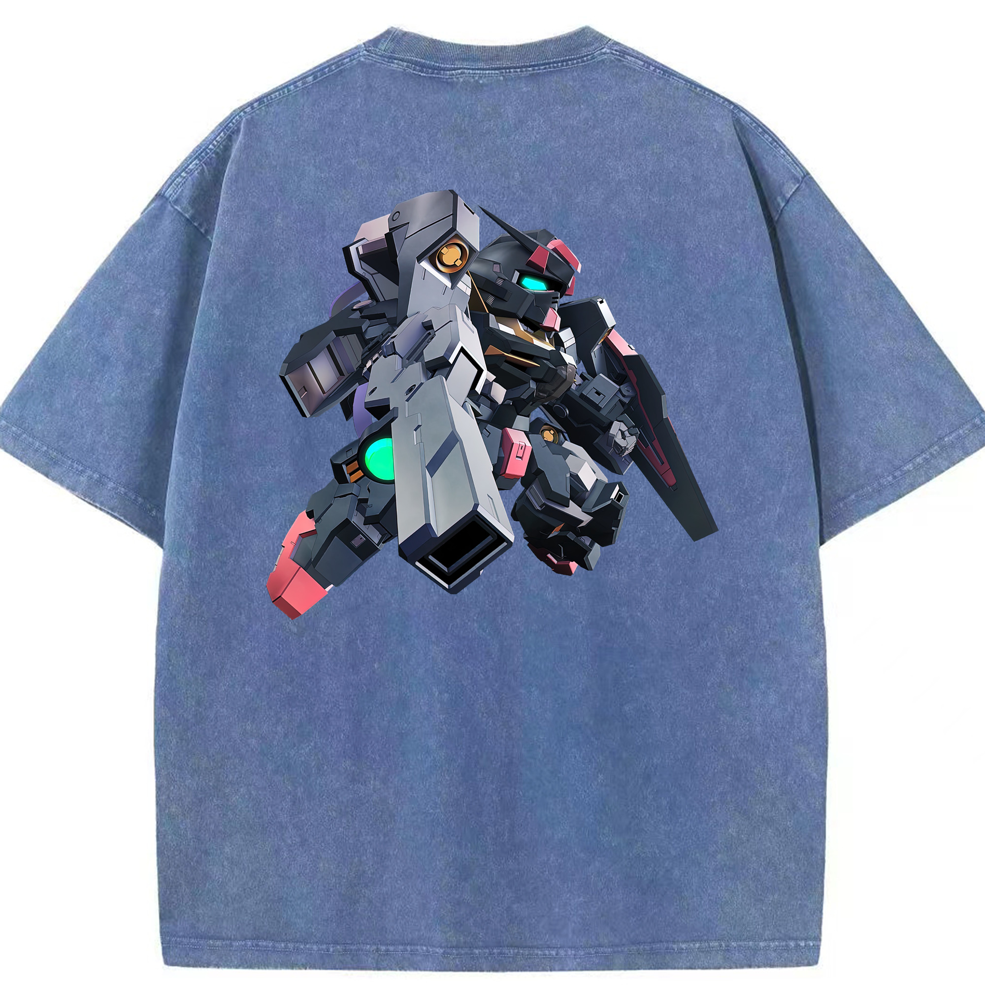 （画像用） 機動戦士ガンダム Mobile Suit Gundam 綿100% ヴィンテージ風 半袖Tシャツ（背面プリント）