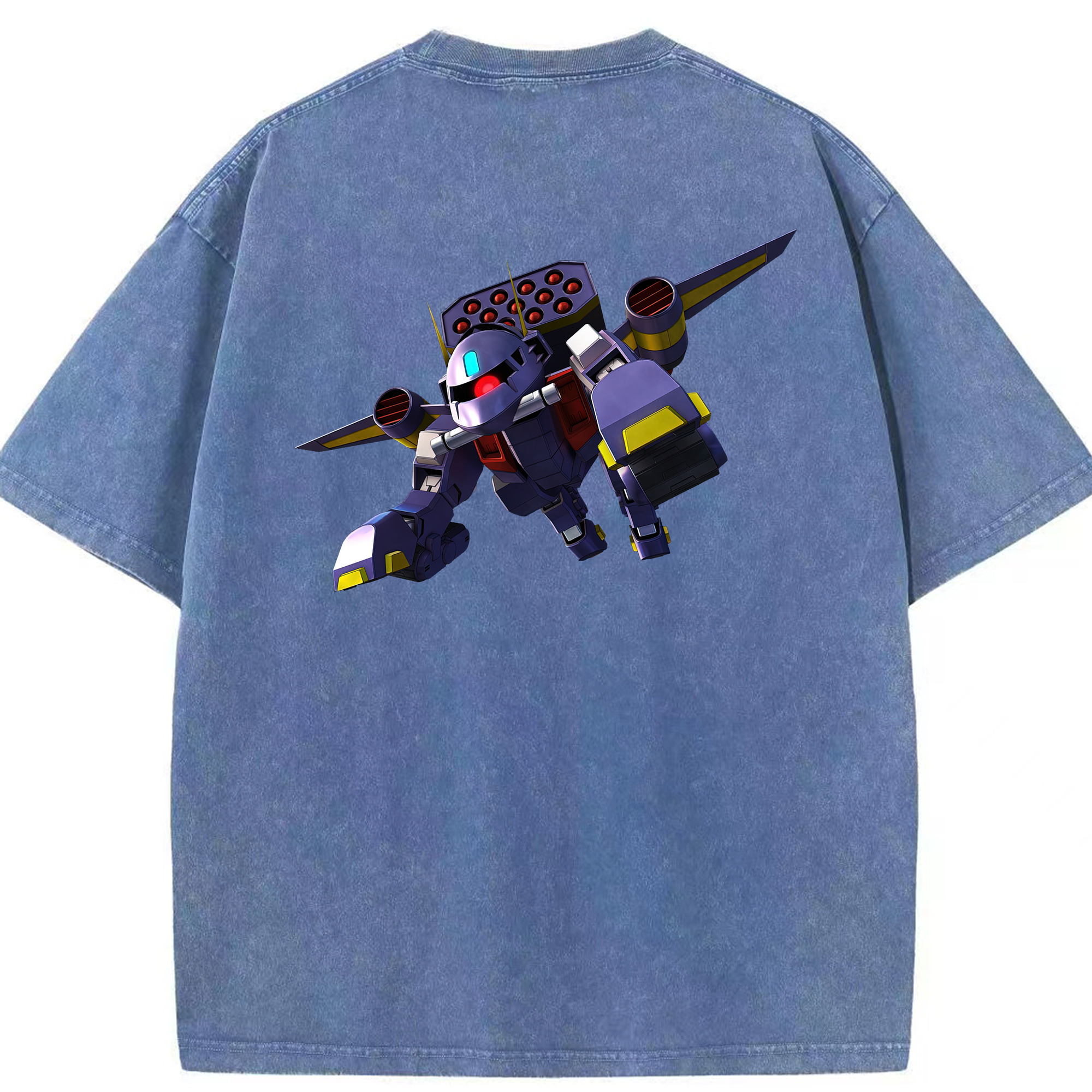 （画像用） 機動戦士ガンダム Mobile Suit Gundam 綿100% ヴィンテージ風 半袖Tシャツ（背面プリント）