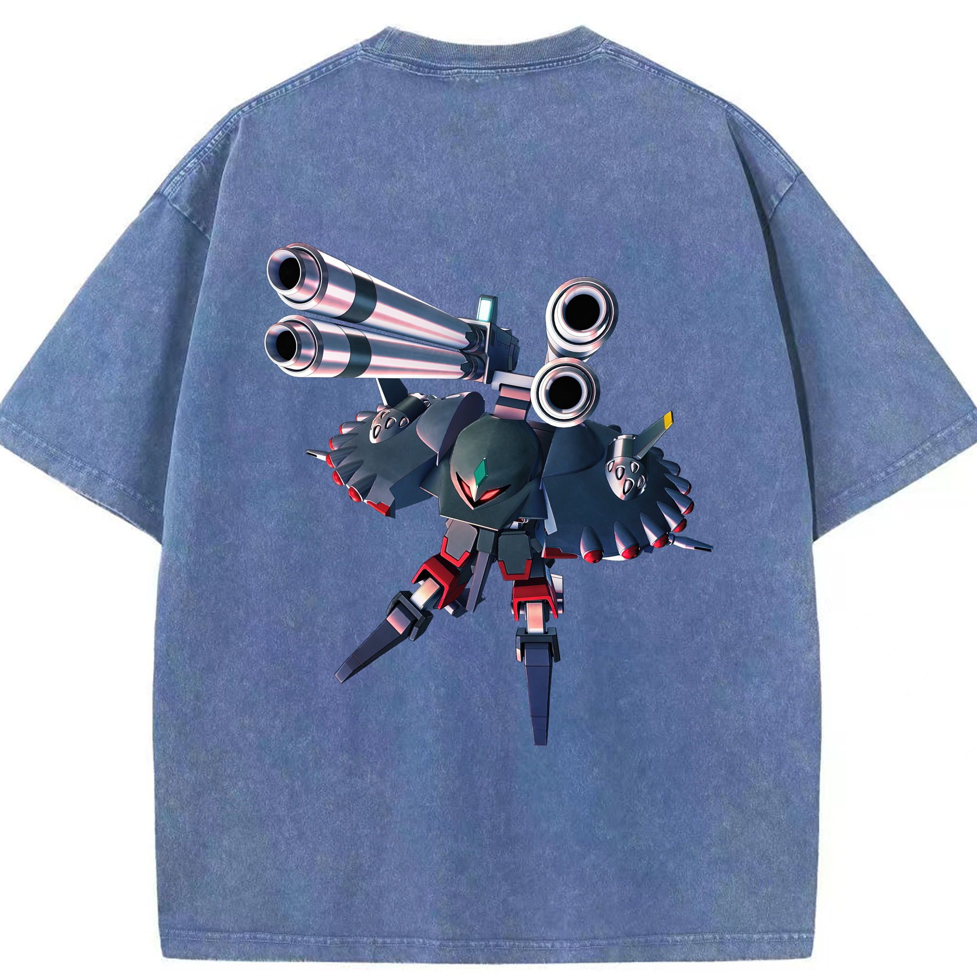 （画像用） 機動戦士ガンダム Mobile Suit Gundam 綿100% ヴィンテージ風 半袖Tシャツ（背面プリント）