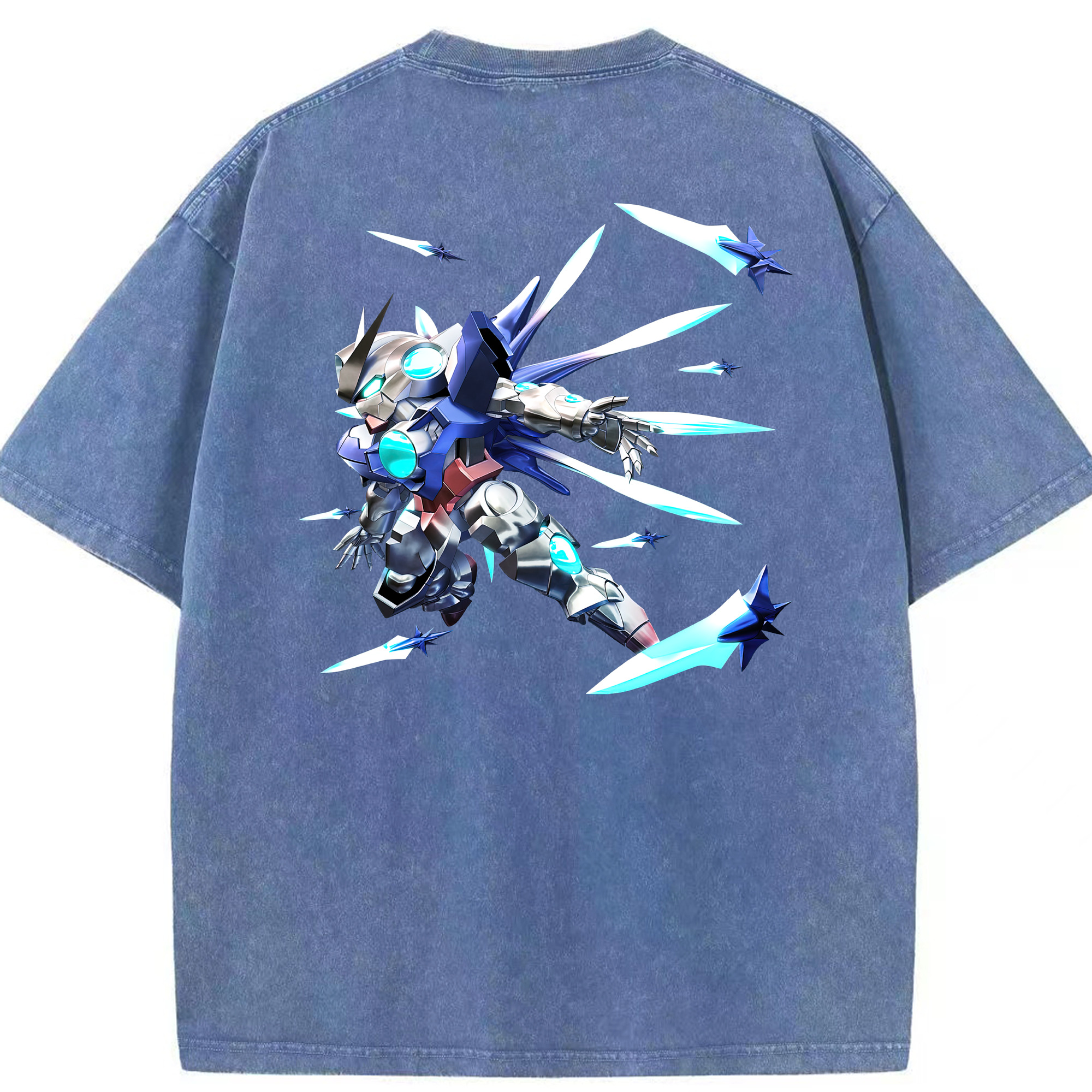 （画像用） 機動戦士ガンダム Mobile Suit Gundam 綿100% ヴィンテージ風 半袖Tシャツ（背面プリント）