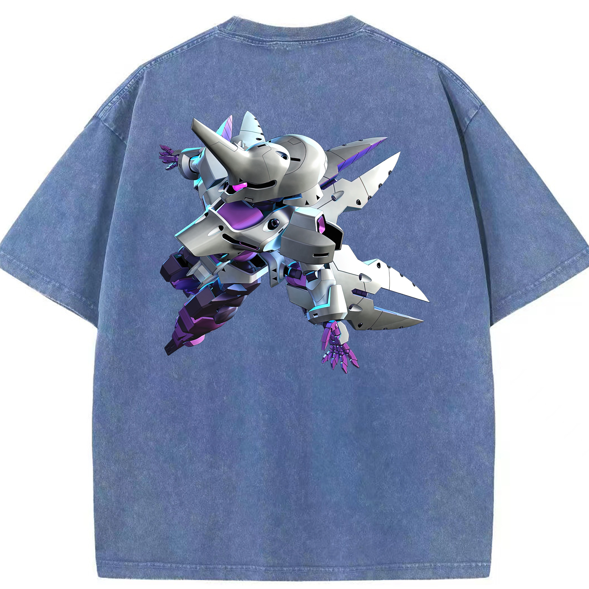 （画像用） 機動戦士ガンダム Mobile Suit Gundam 綿100% ヴィンテージ風 半袖Tシャツ（背面プリント）
