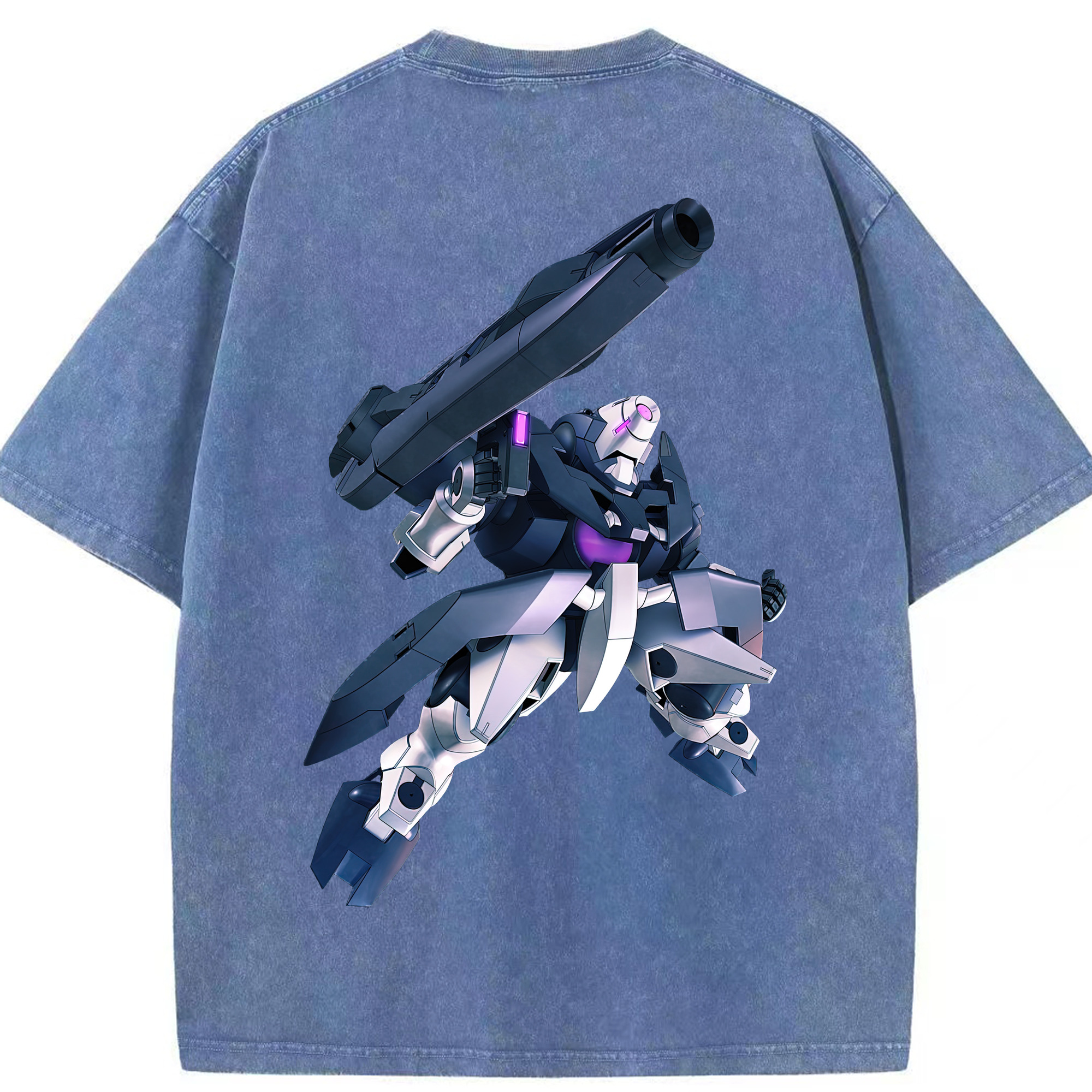 （画像用） 機動戦士ガンダム Mobile Suit Gundam 綿100% ヴィンテージ風 半袖Tシャツ（背面プリント）