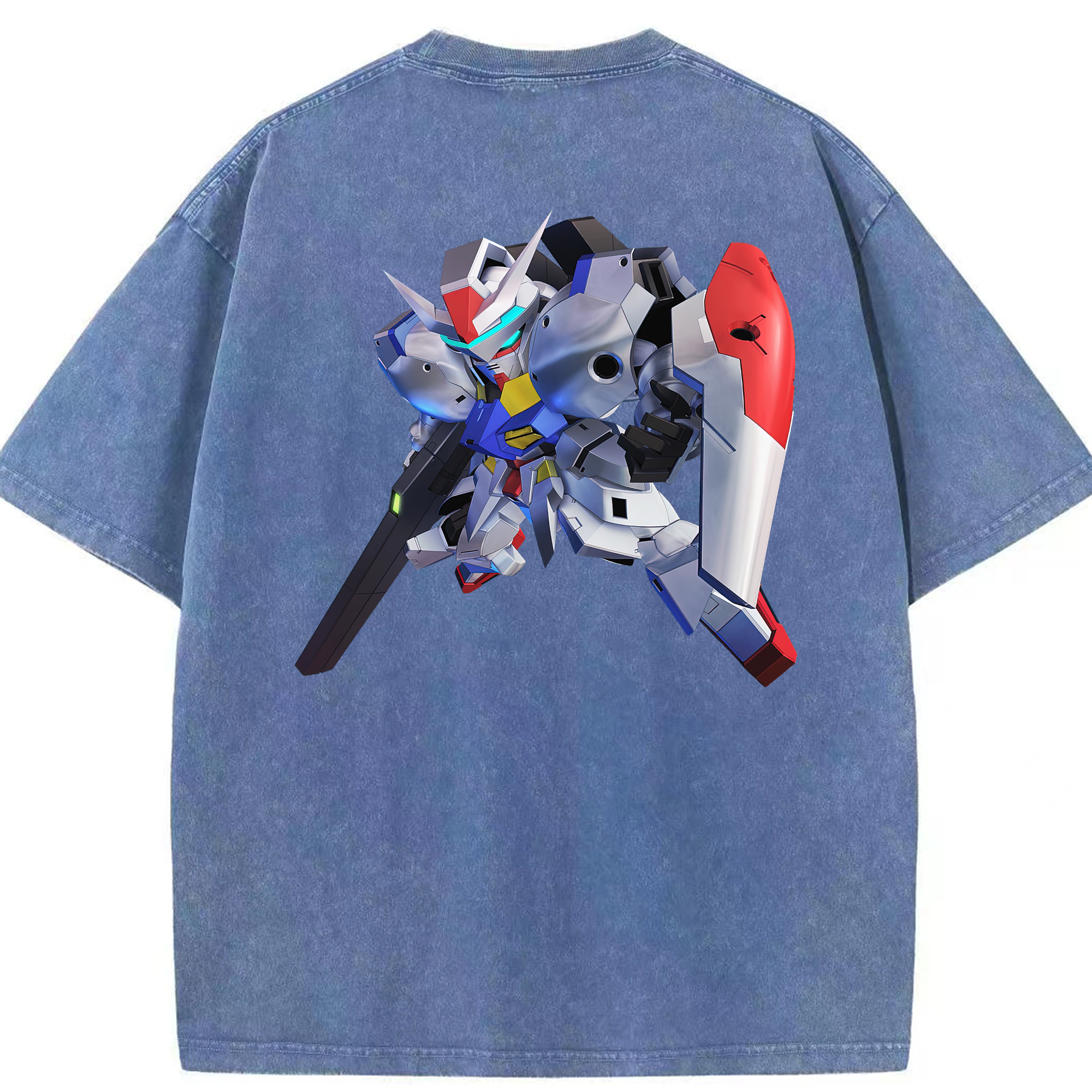 （画像用） 機動戦士ガンダム Mobile Suit Gundam 綿100% ヴィンテージ風 半袖Tシャツ（背面プリント）