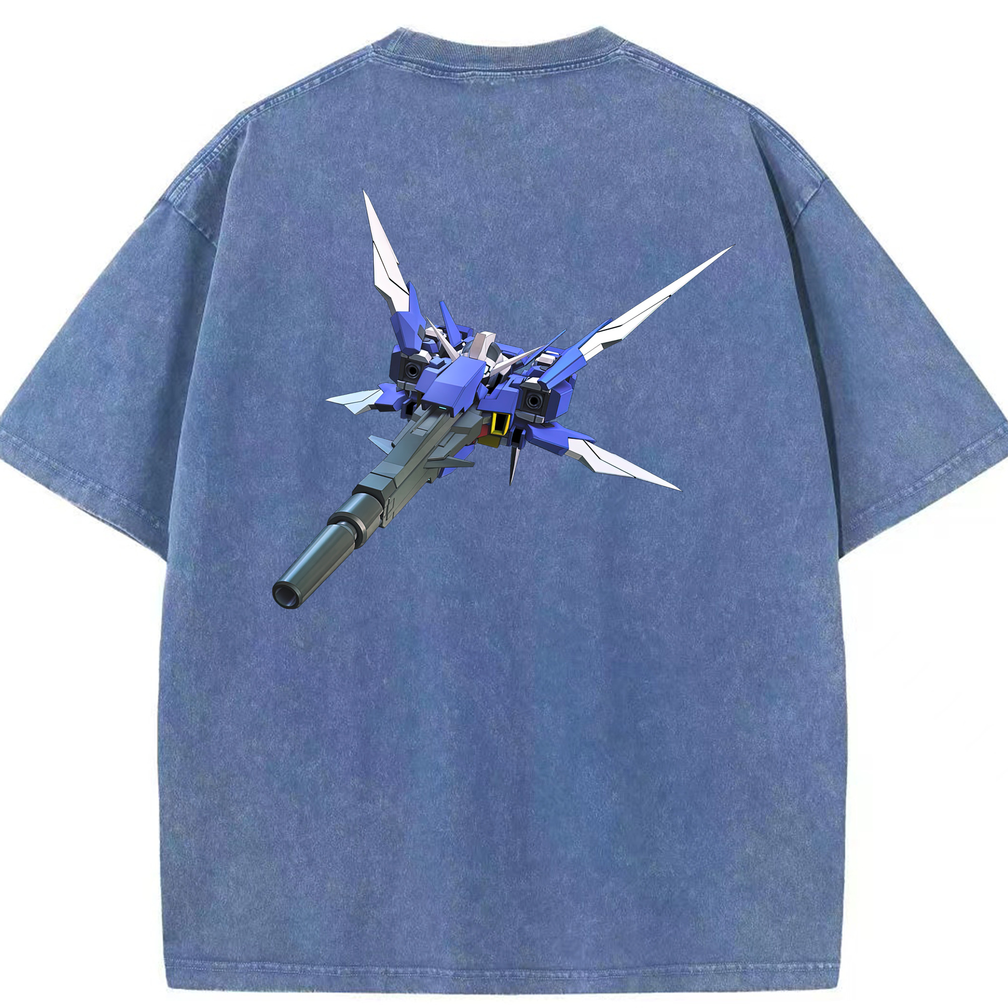 （画像用） 機動戦士ガンダム Mobile Suit Gundam 綿100% ヴィンテージ風 半袖Tシャツ（背面プリント）