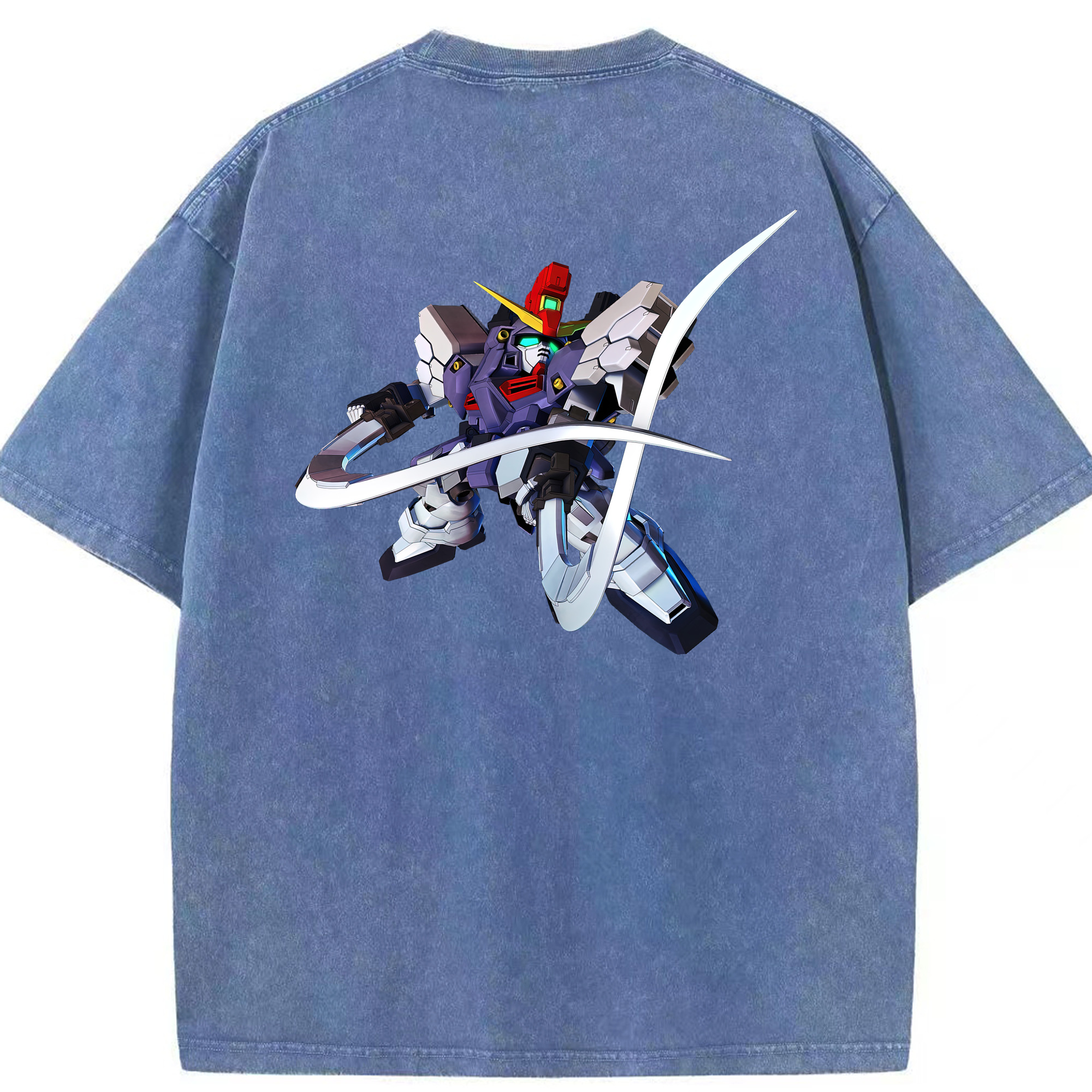 （画像用） 機動戦士ガンダム Mobile Suit Gundam 綿100% ヴィンテージ風 半袖Tシャツ（背面プリント）