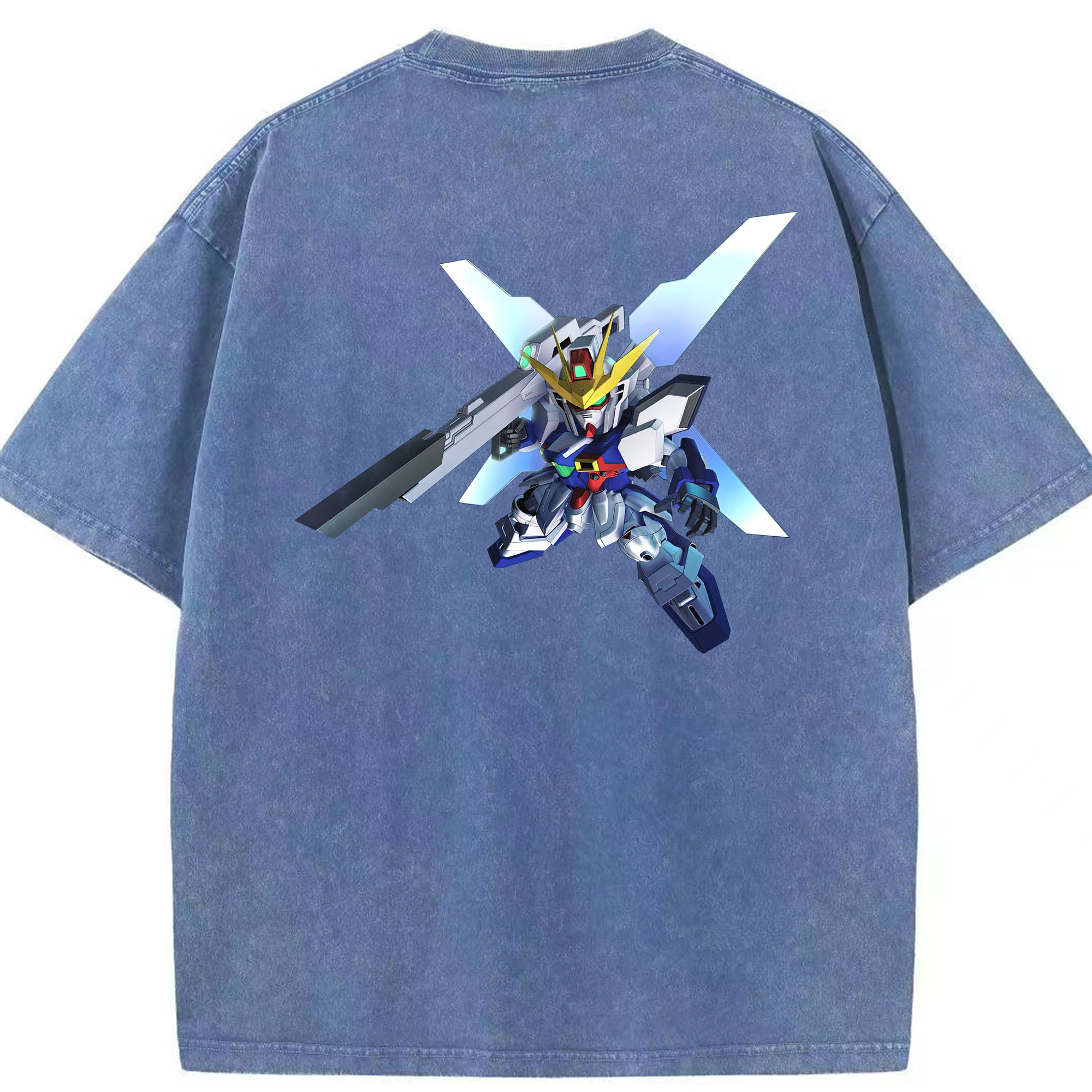 （画像用） 機動戦士ガンダム Mobile Suit Gundam 綿100% ヴィンテージ風 半袖Tシャツ（背面プリント）