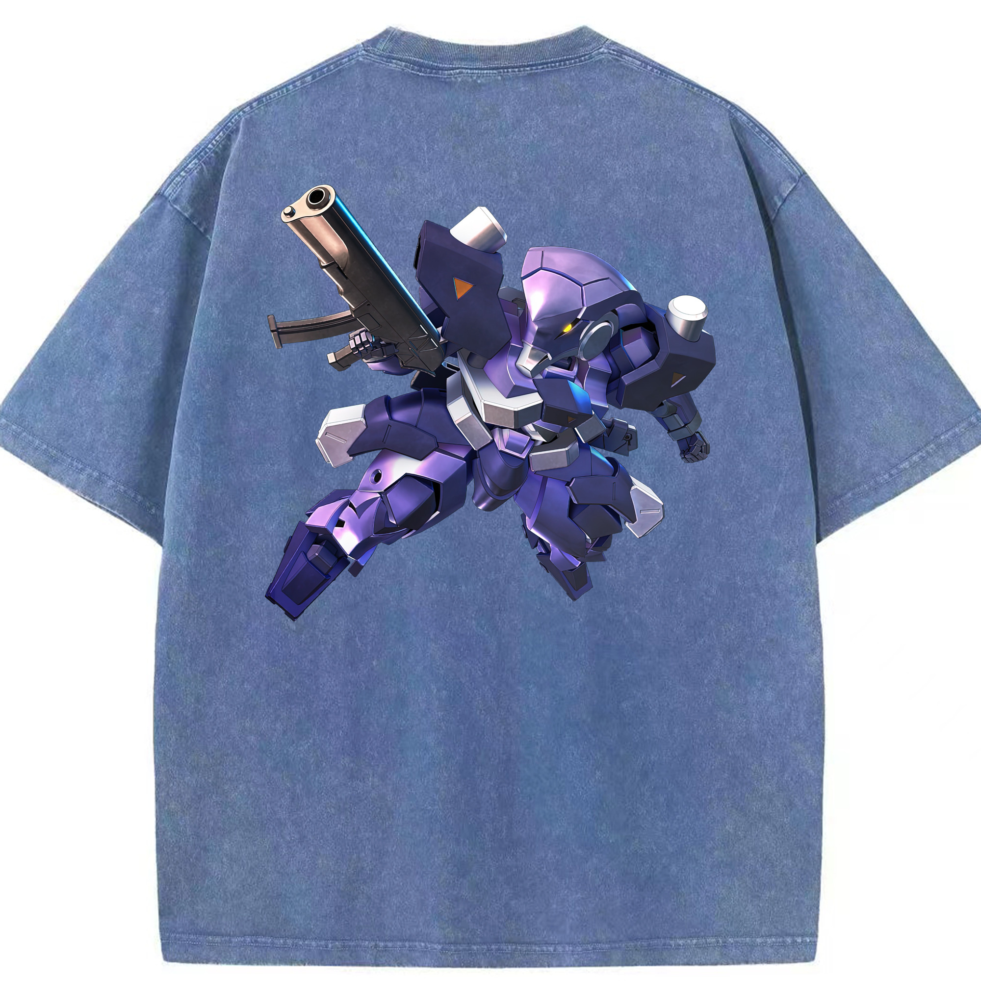（画像用） 機動戦士ガンダム Mobile Suit Gundam 綿100% ヴィンテージ風 半袖Tシャツ（背面プリント）