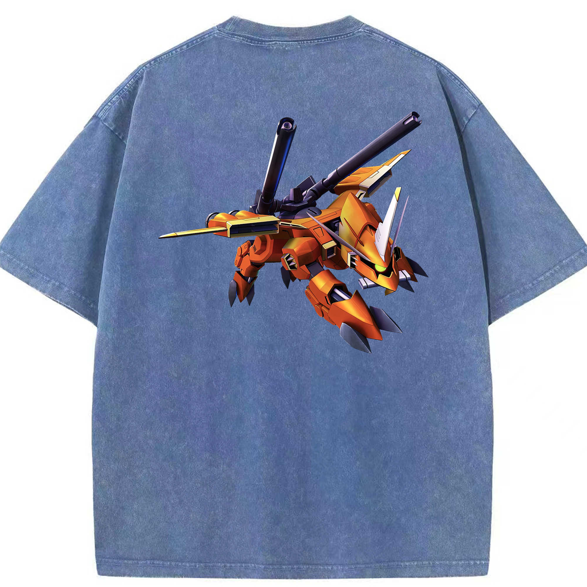 （画像用） 機動戦士ガンダム Mobile Suit Gundam 綿100% ヴィンテージ風 半袖Tシャツ（背面プリント）