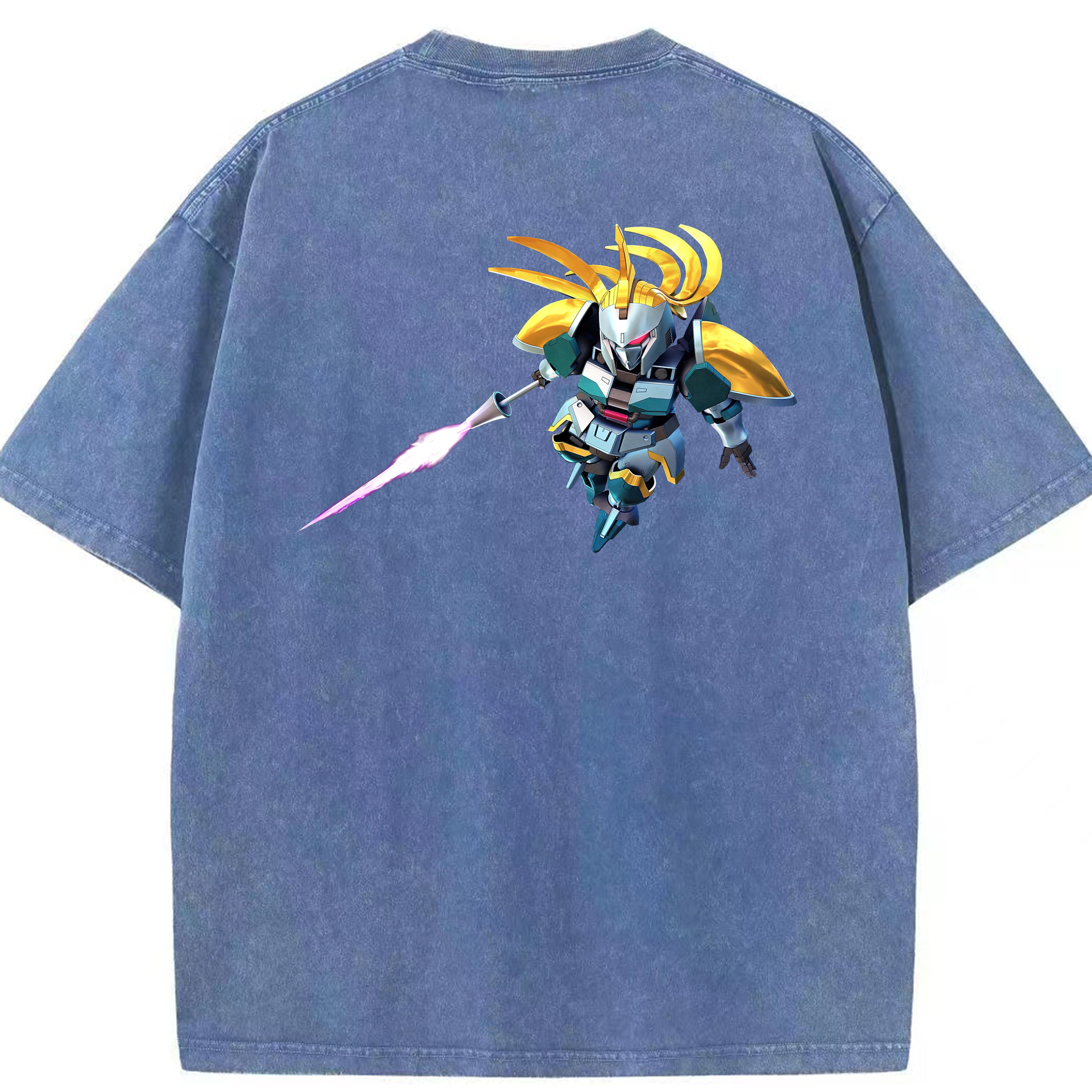 （画像用） 機動戦士ガンダム Mobile Suit Gundam 綿100% ヴィンテージ風 半袖Tシャツ（背面プリント）