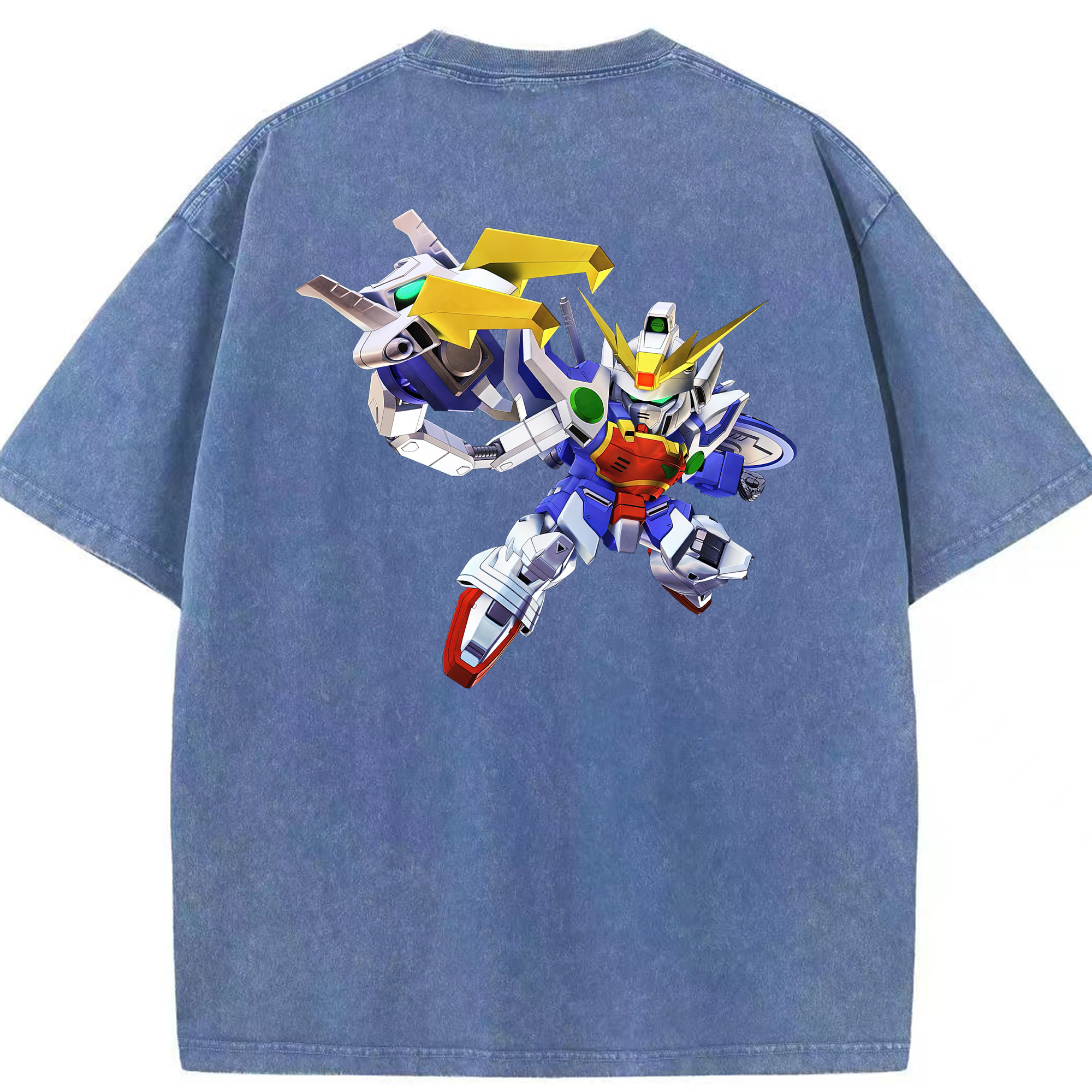 （画像用） 機動戦士ガンダム Mobile Suit Gundam 綿100% ヴィンテージ風 半袖Tシャツ（背面プリント）