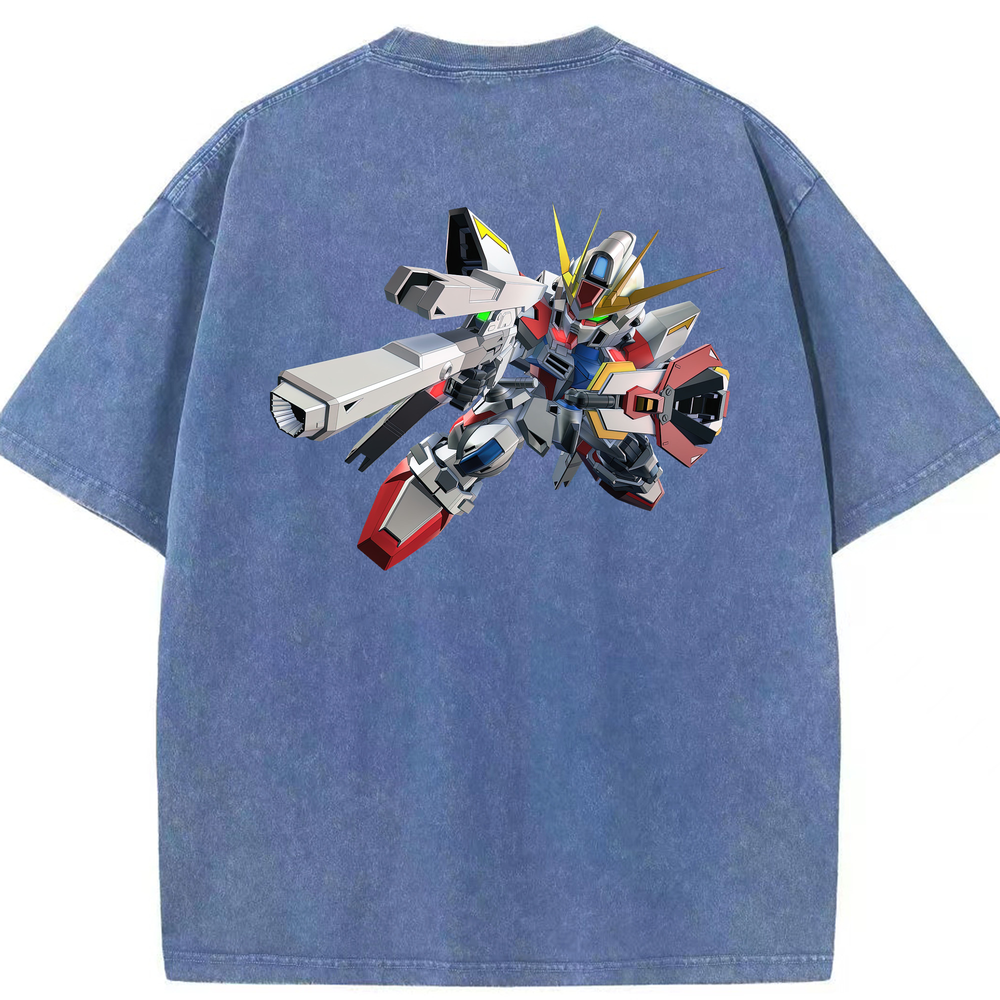 （画像用） 機動戦士ガンダム Mobile Suit Gundam 綿100% ヴィンテージ風 半袖Tシャツ（背面プリント）