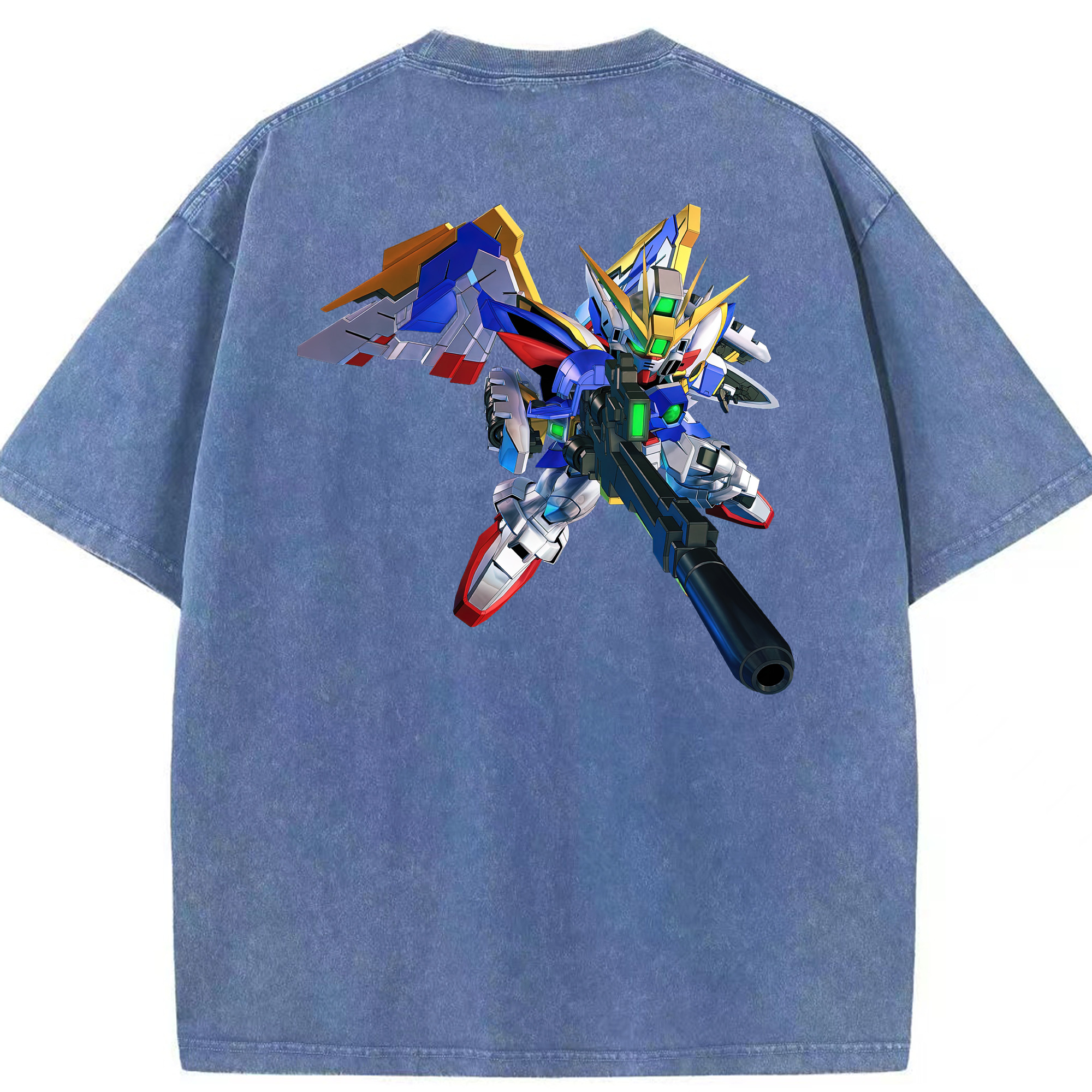 （画像用） 機動戦士ガンダム Mobile Suit Gundam 綿100% ヴィンテージ風 半袖Tシャツ（背面プリント）