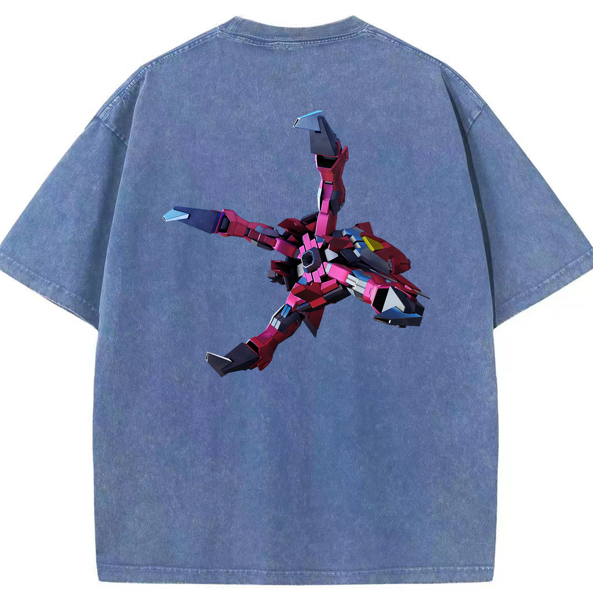 （画像用） 機動戦士ガンダム Mobile Suit Gundam 綿100% ヴィンテージ風 半袖Tシャツ（背面プリント）