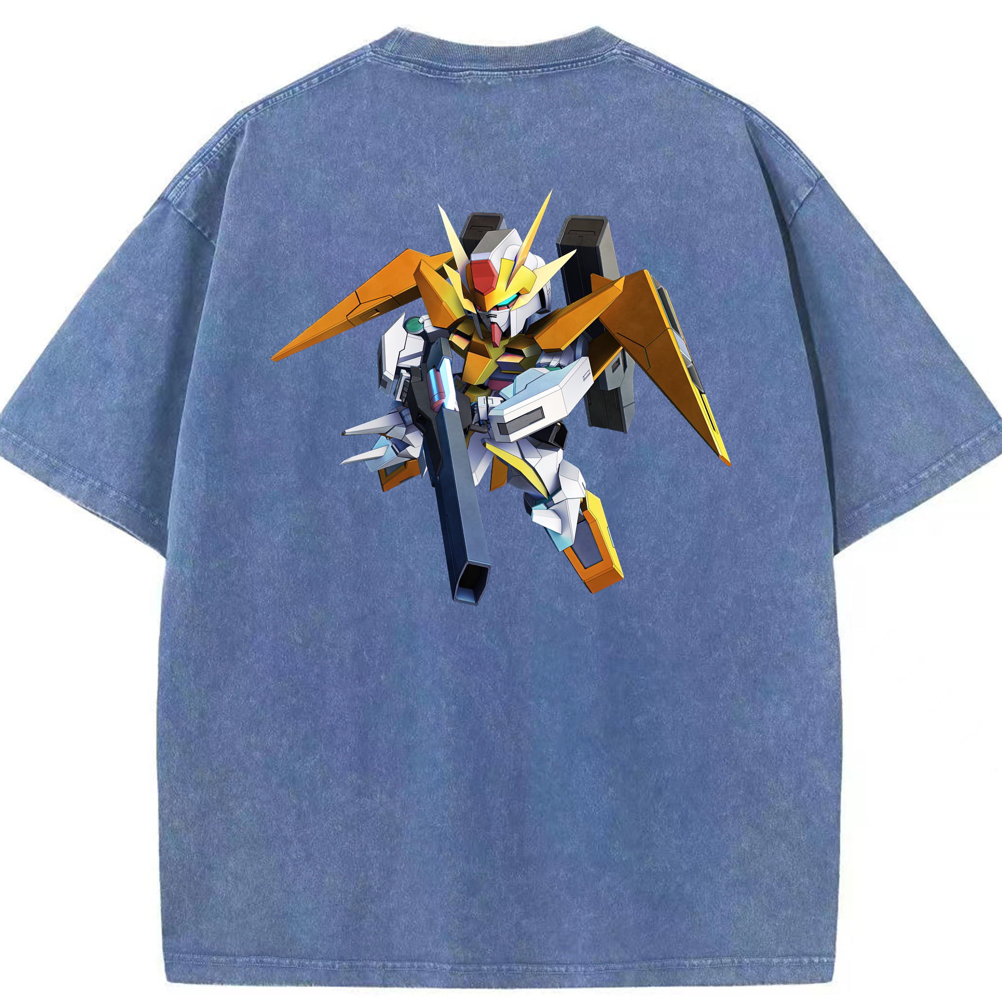 （画像用） 機動戦士ガンダム Mobile Suit Gundam 綿100% ヴィンテージ風 半袖Tシャツ（背面プリント）