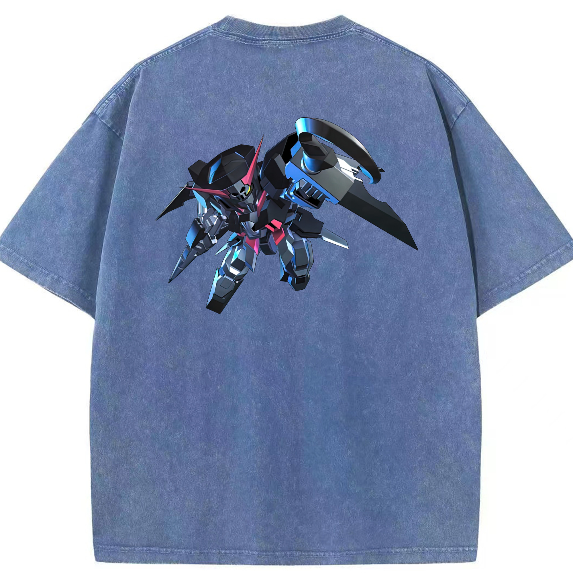 （画像用） 機動戦士ガンダム Mobile Suit Gundam 綿100% ヴィンテージ風 半袖Tシャツ（背面プリント）