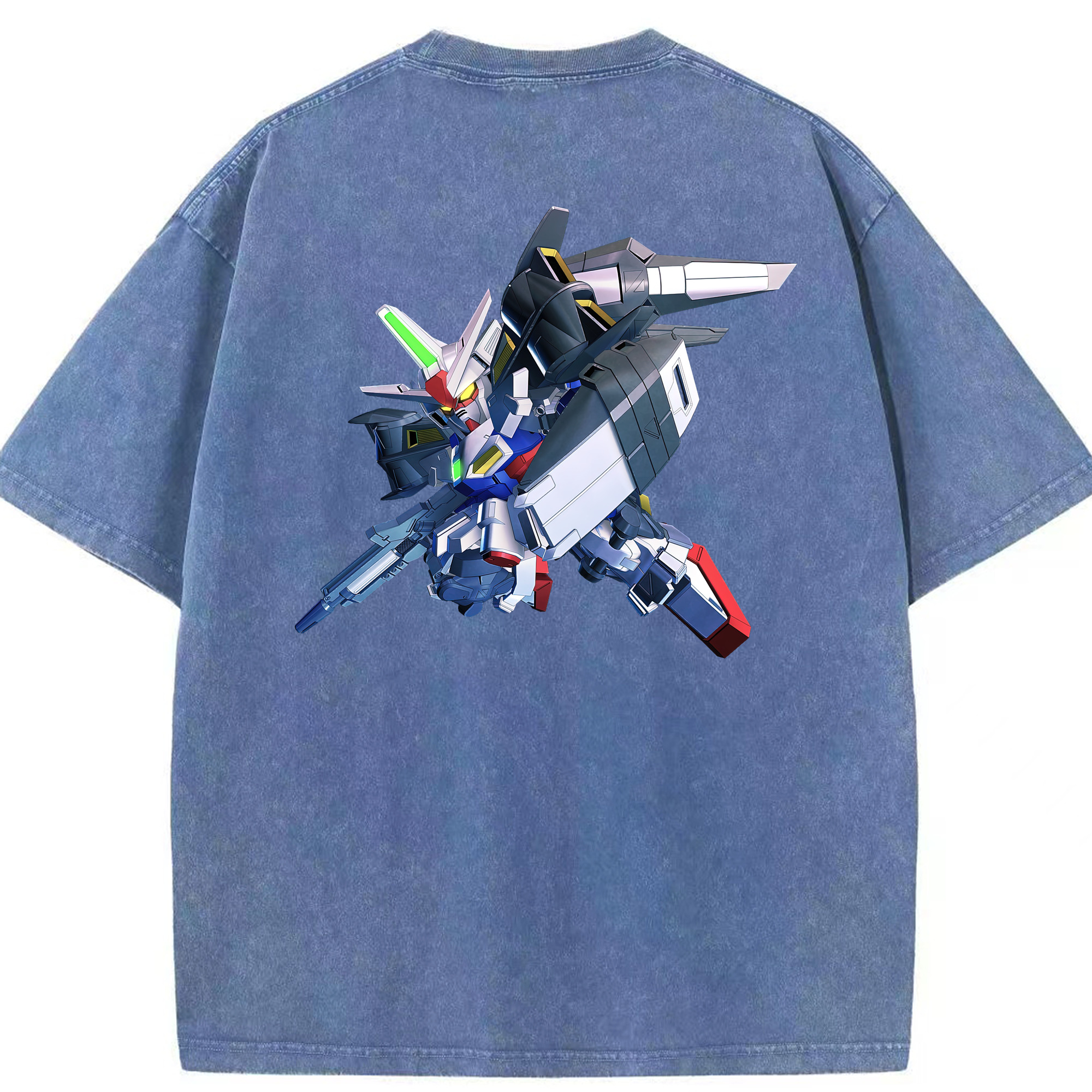 （画像用） 機動戦士ガンダム Mobile Suit Gundam 綿100% ヴィンテージ風 半袖Tシャツ（背面プリント）