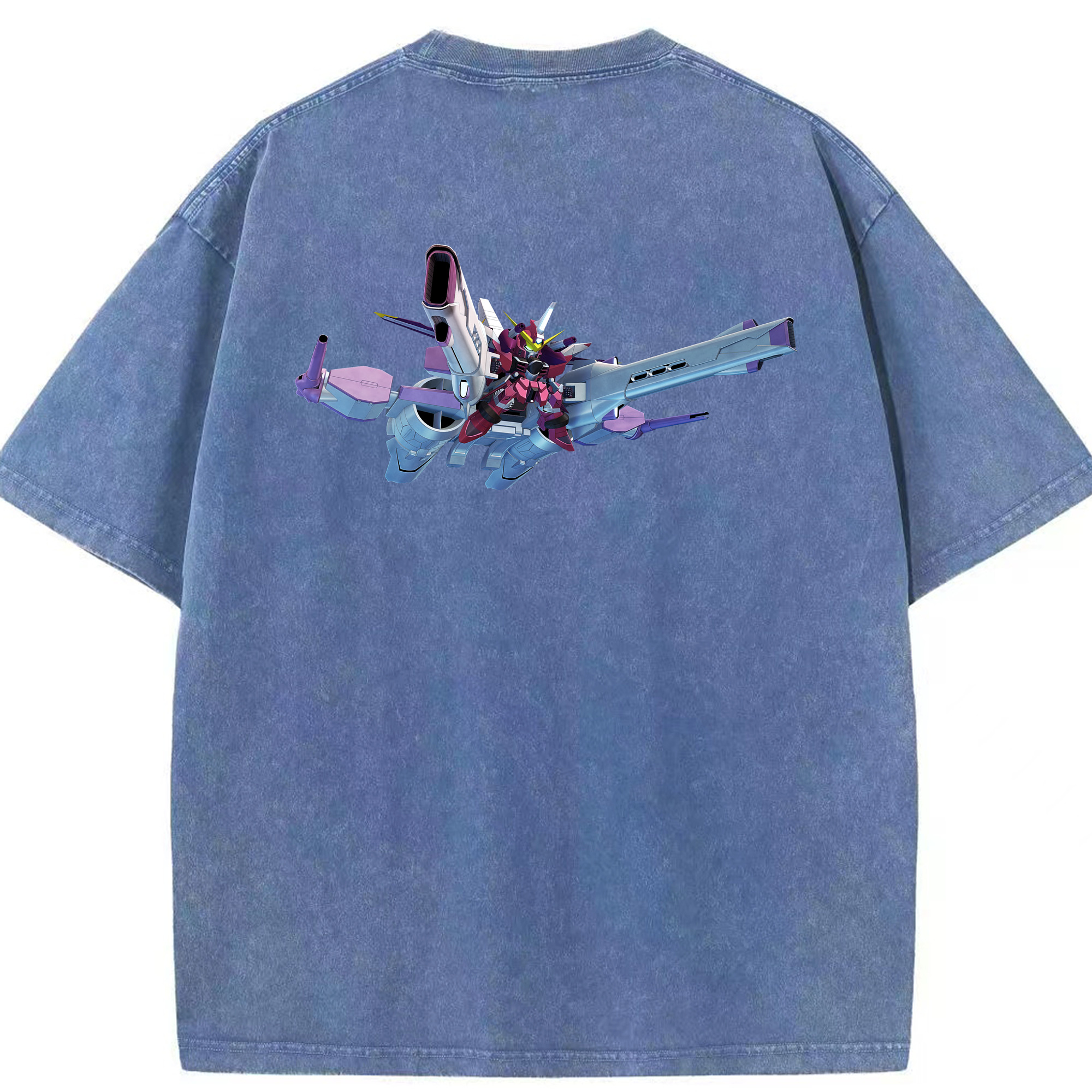 （画像用） 機動戦士ガンダム Mobile Suit Gundam 綿100% ヴィンテージ風 半袖Tシャツ（背面プリント）