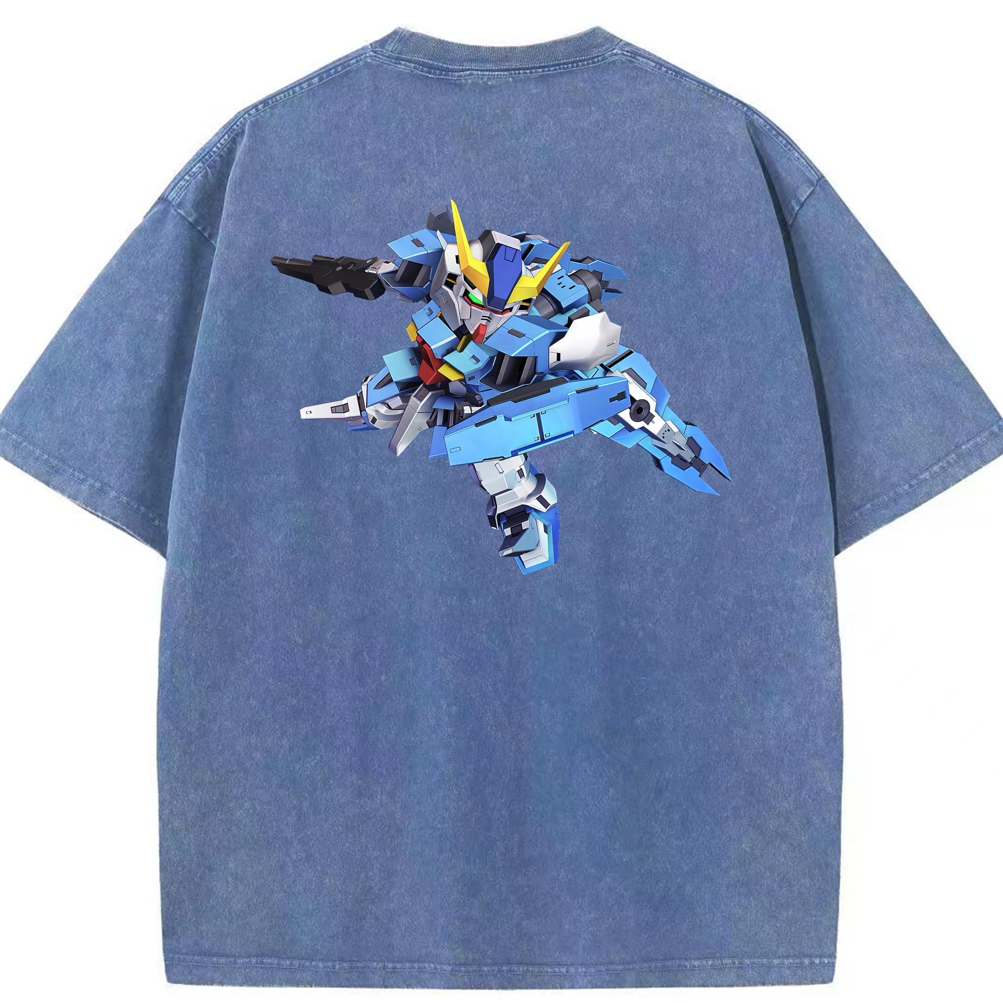 （画像用） 機動戦士ガンダム Mobile Suit Gundam 綿100% ヴィンテージ風 半袖Tシャツ（背面プリント）