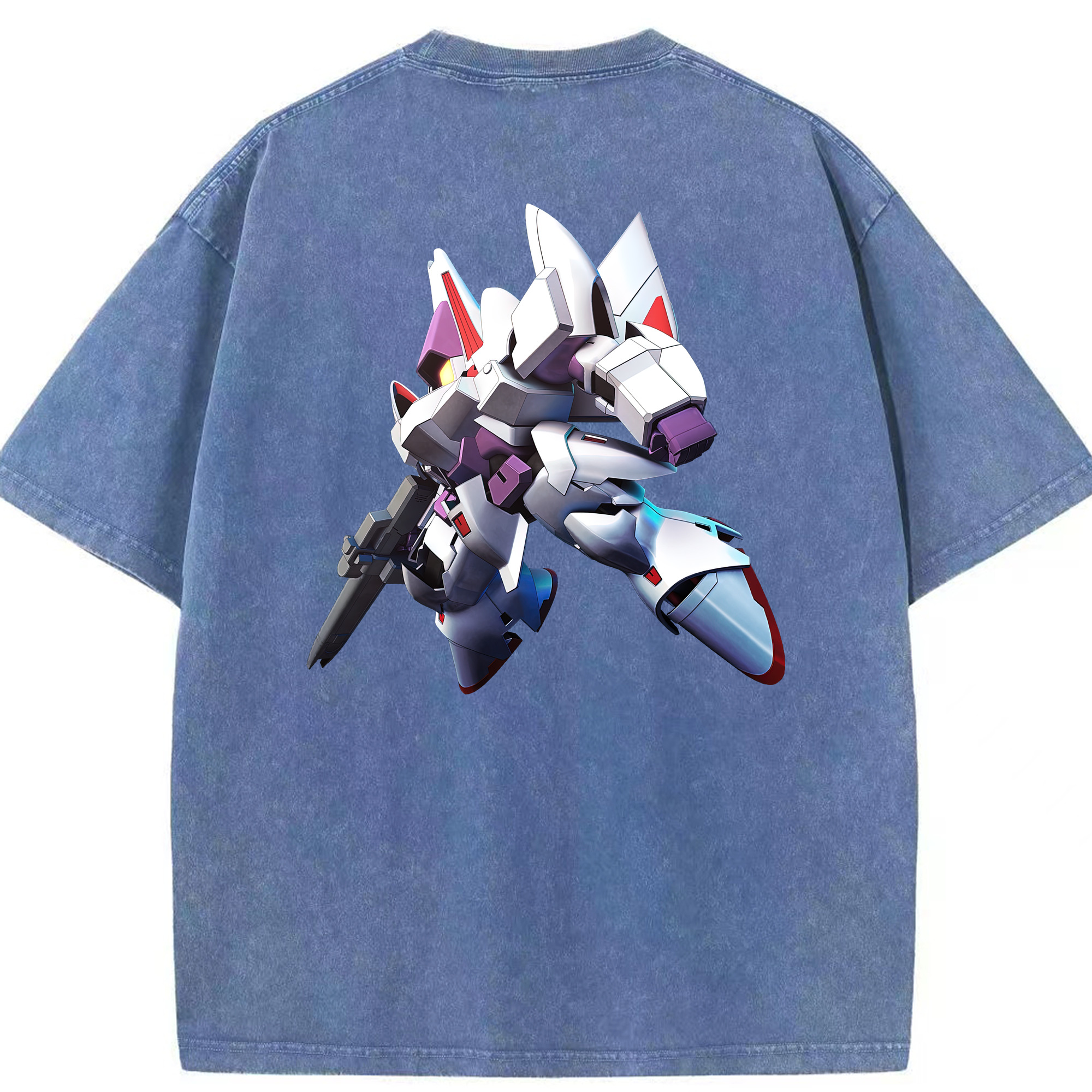 （画像用） 機動戦士ガンダム Mobile Suit Gundam 綿100% ヴィンテージ風 半袖Tシャツ（背面プリント）