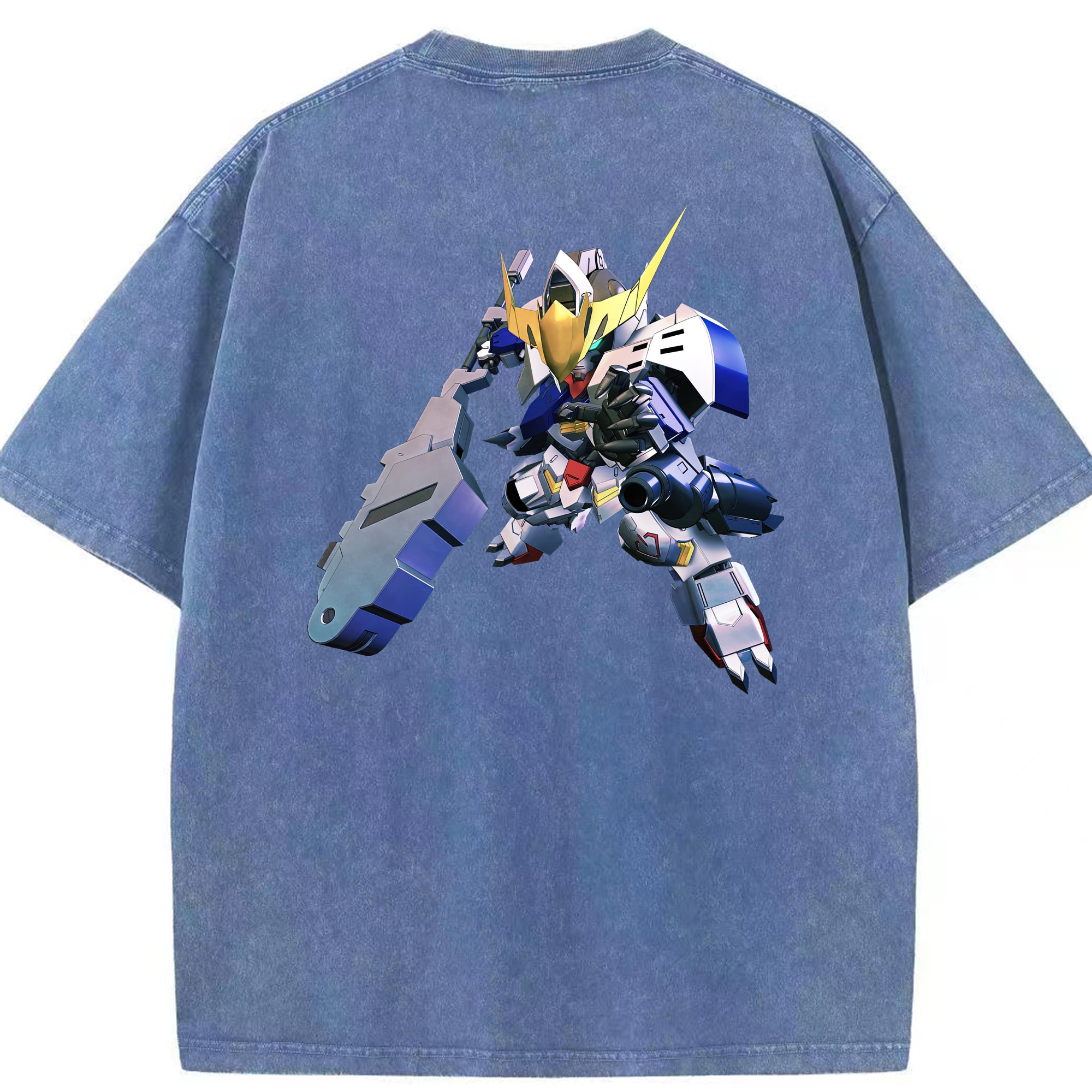 （画像用） 機動戦士ガンダム Mobile Suit Gundam 綿100% ヴィンテージ風 半袖Tシャツ（背面プリント）