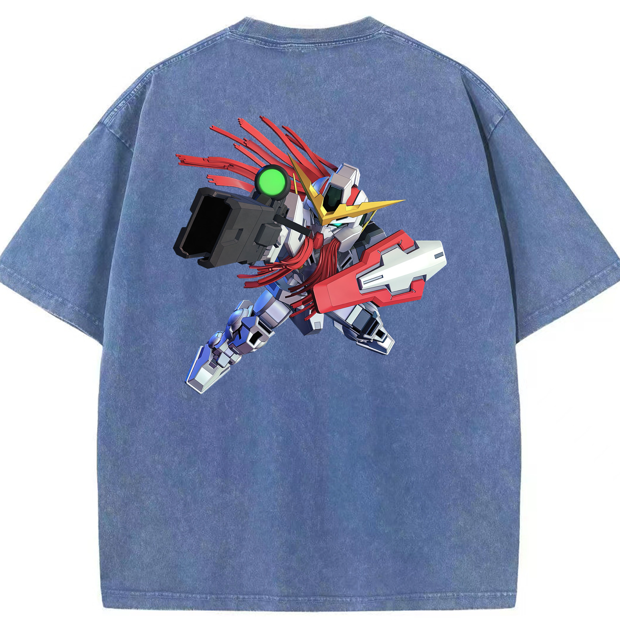 （画像用） 機動戦士ガンダム Mobile Suit Gundam 綿100% ヴィンテージ風 半袖Tシャツ（背面プリント）