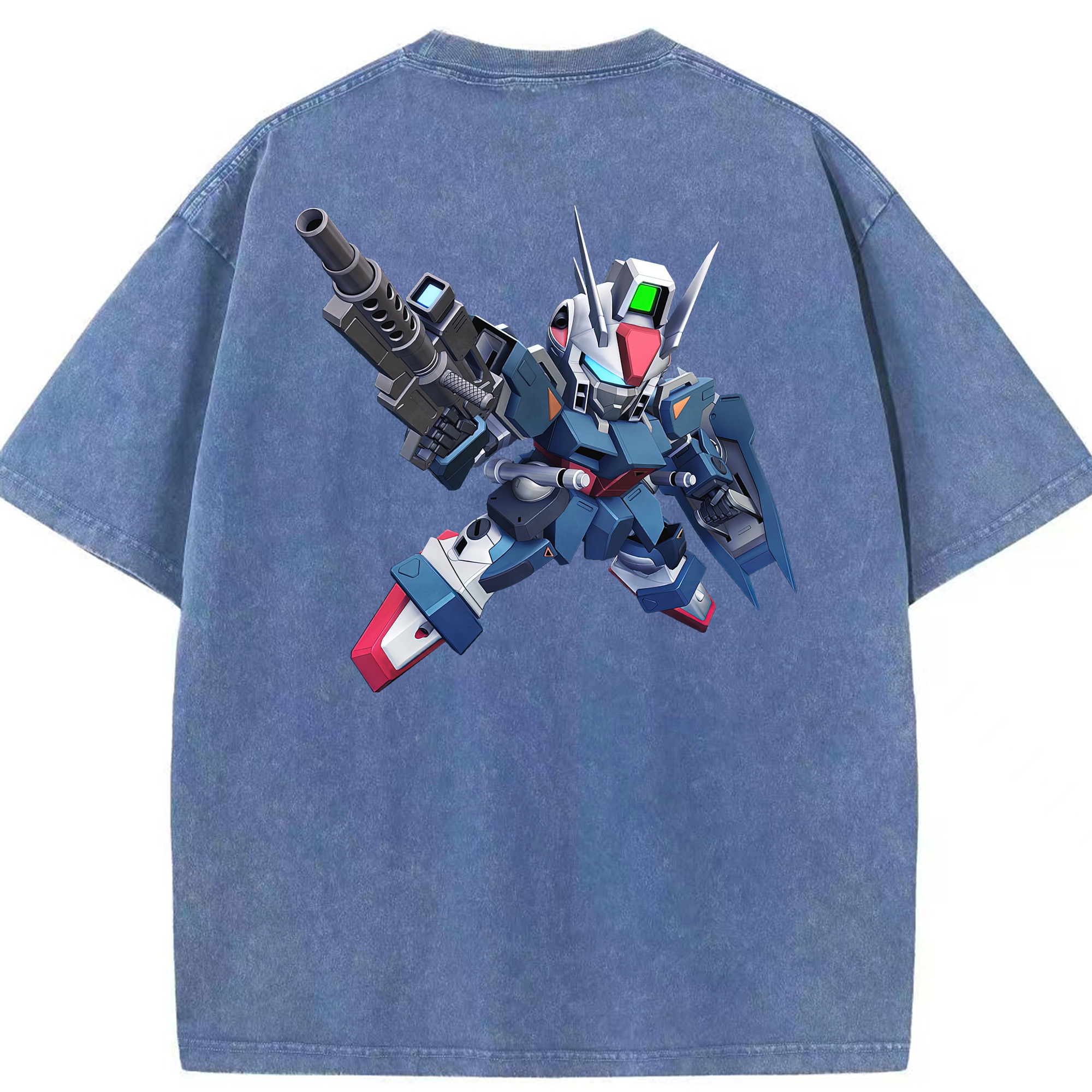 （画像用） 機動戦士ガンダム Mobile Suit Gundam 綿100% ヴィンテージ風 半袖Tシャツ（背面プリント）