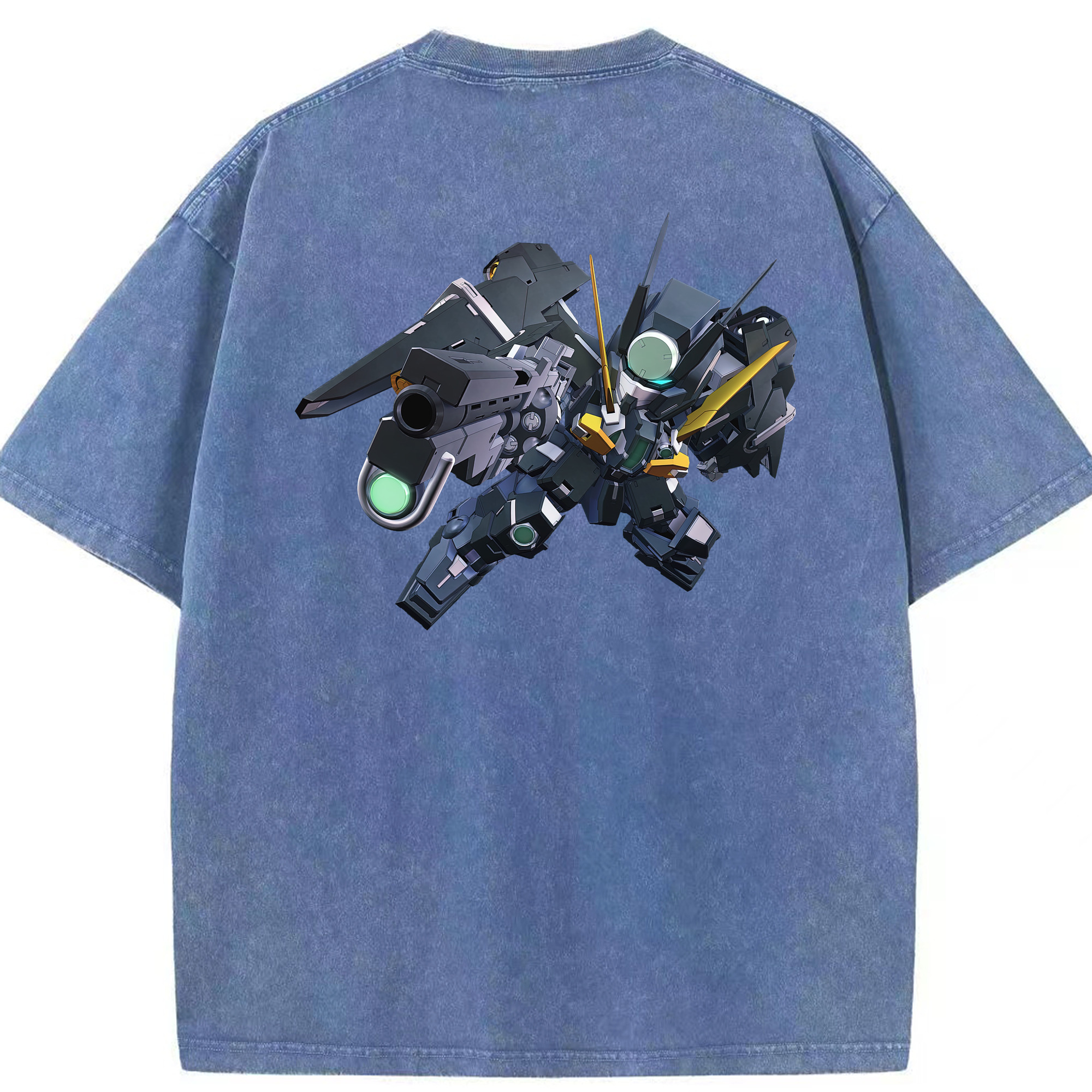 （画像用） 機動戦士ガンダム Mobile Suit Gundam 綿100% ヴィンテージ風 半袖Tシャツ（背面プリント）