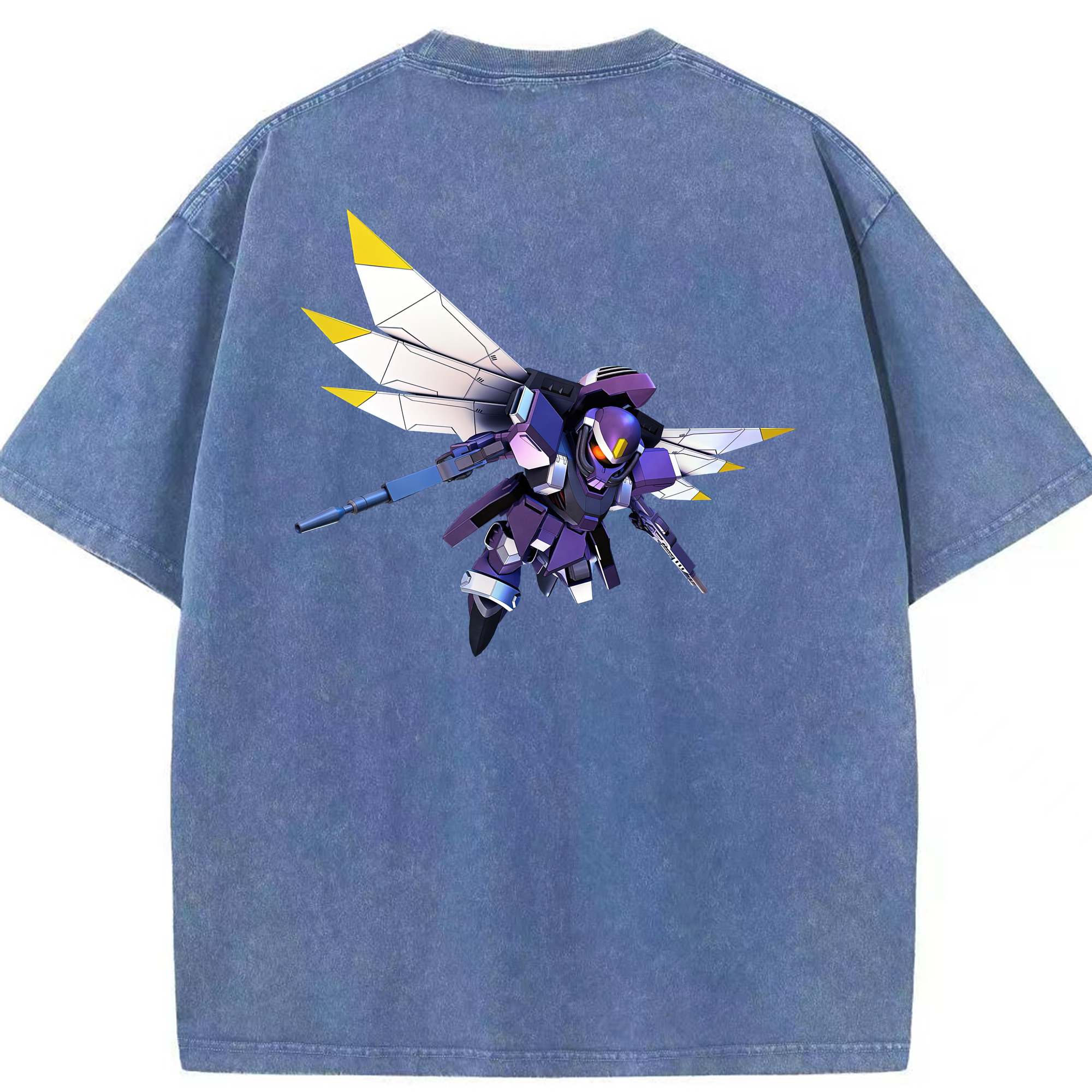 （画像用） 機動戦士ガンダム Mobile Suit Gundam 綿100% ヴィンテージ風 半袖Tシャツ（背面プリント）