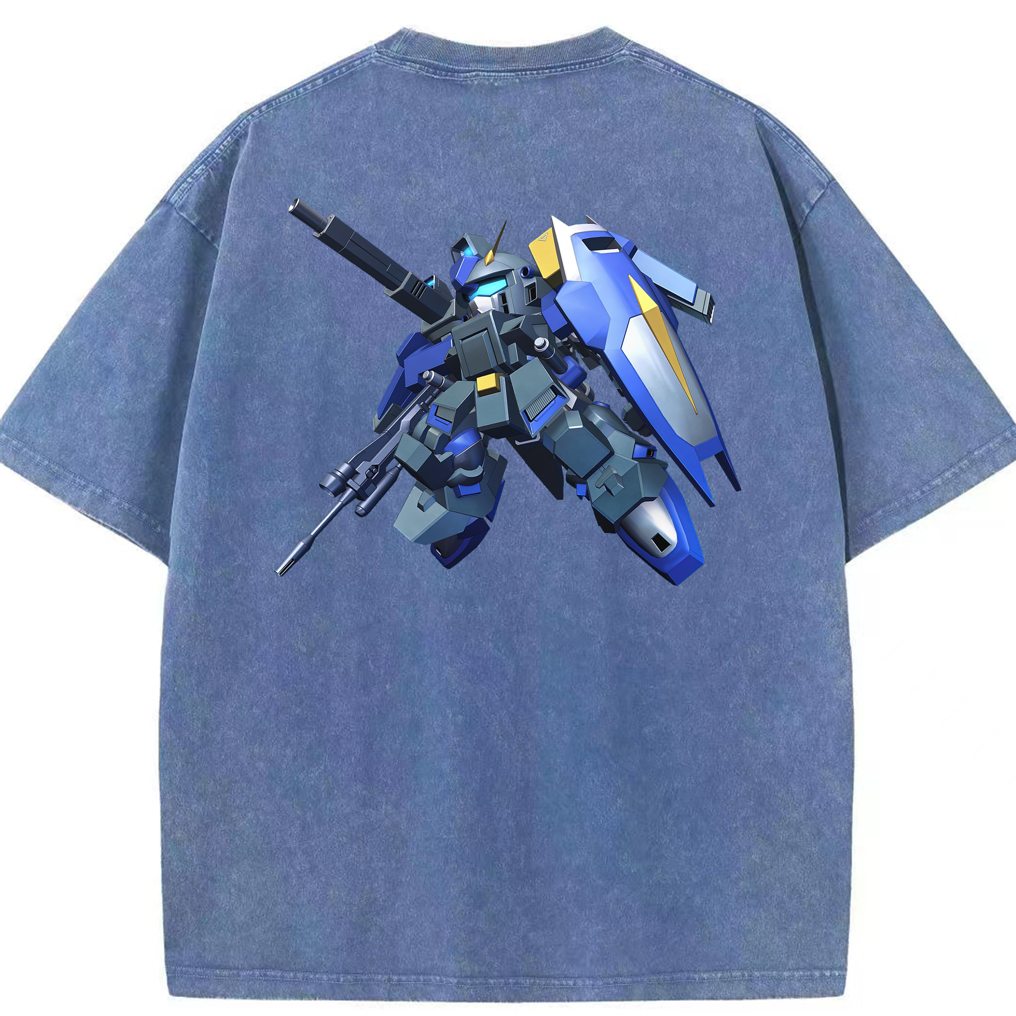 （画像用） 機動戦士ガンダム Mobile Suit Gundam 綿100% ヴィンテージ風 半袖Tシャツ（背面プリント）