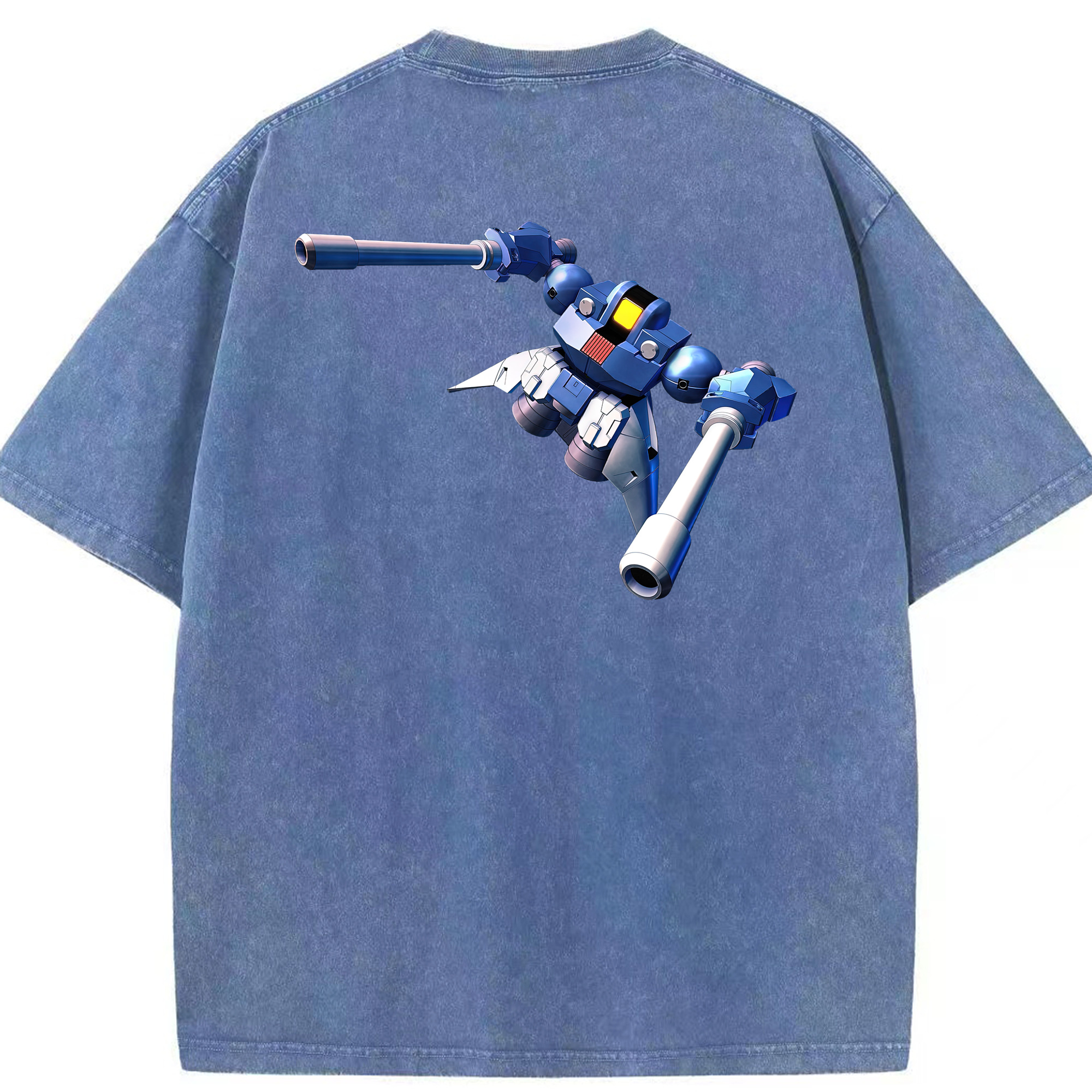 （画像用） 機動戦士ガンダム Mobile Suit Gundam 綿100% ヴィンテージ風 半袖Tシャツ（背面プリント）